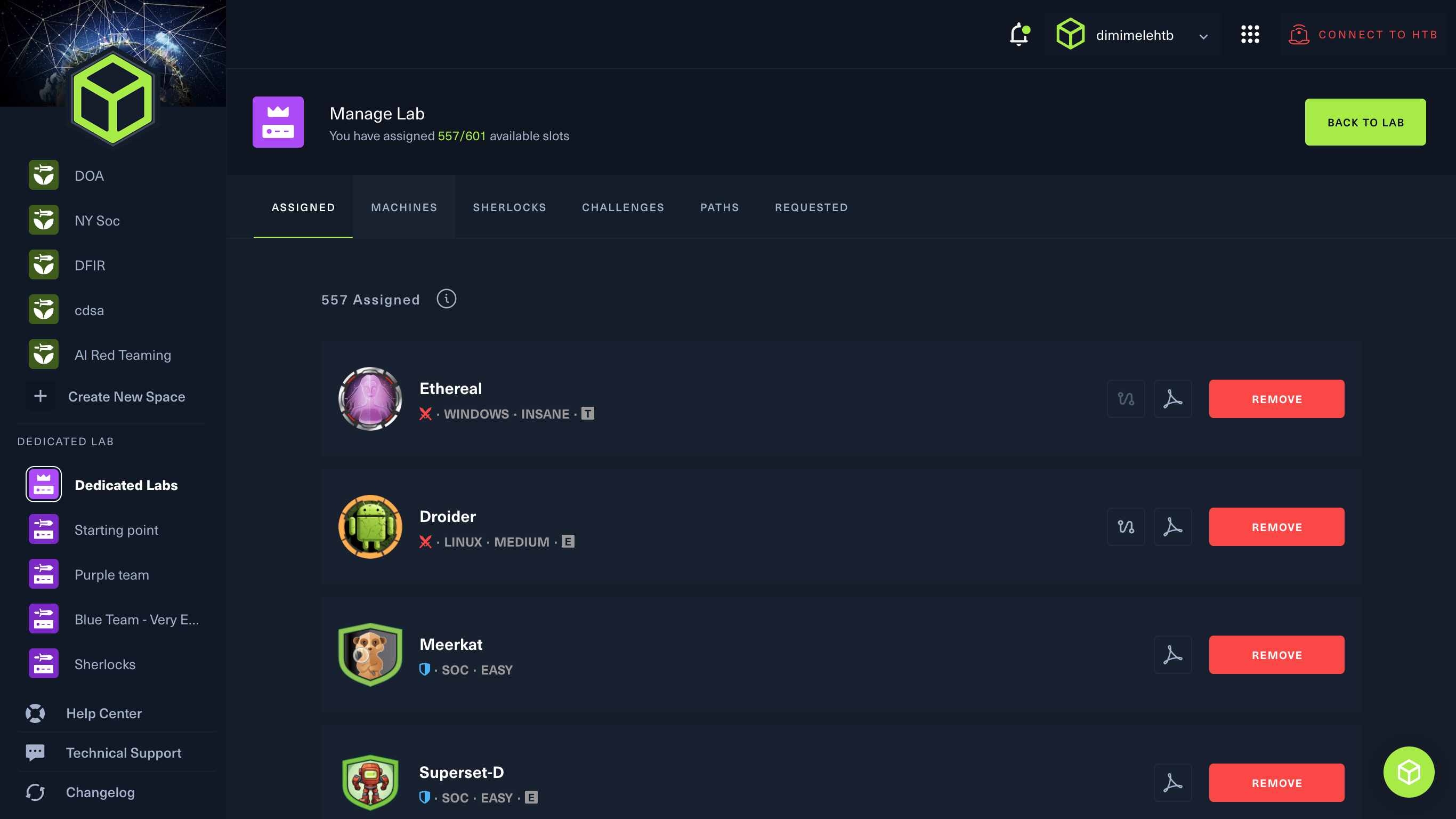 Start previewing the available scenarios