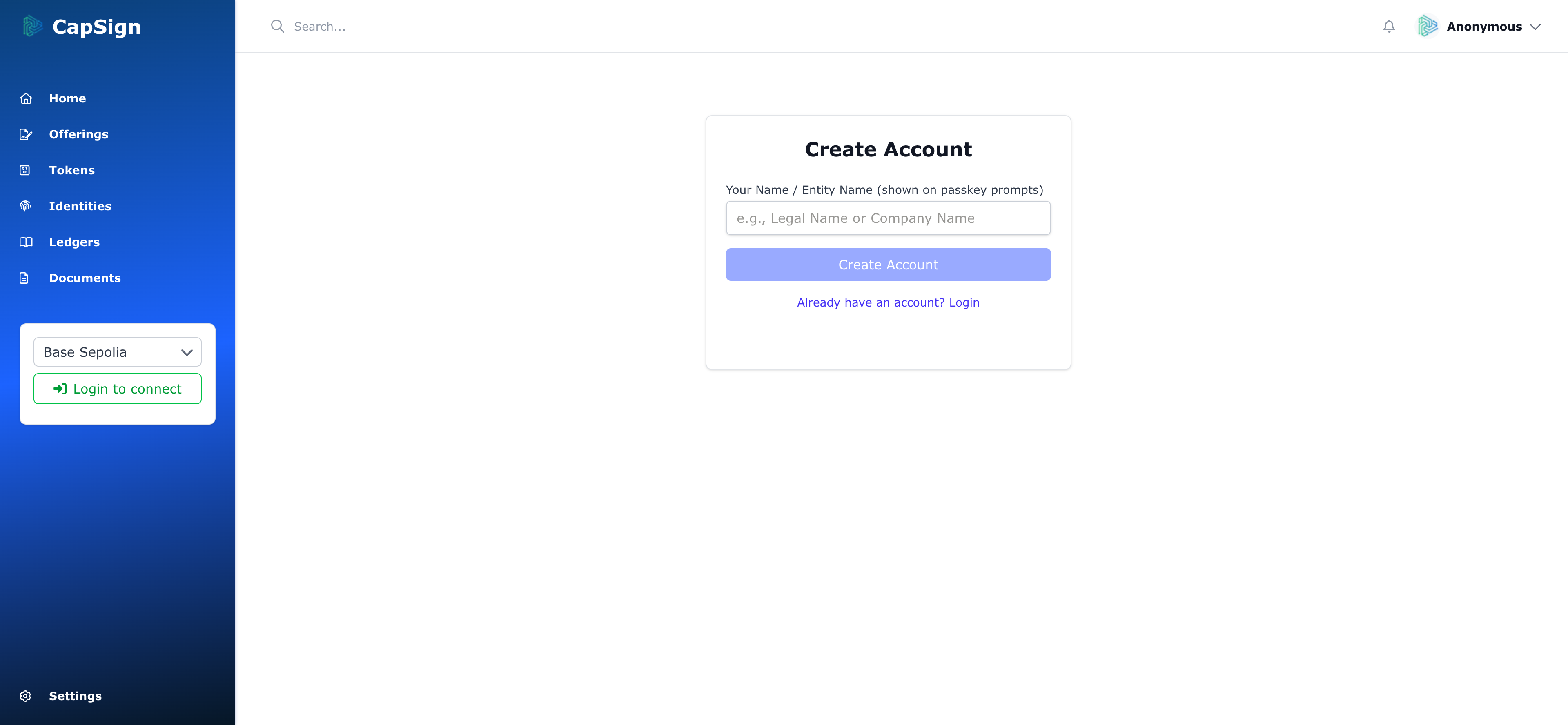 Enter your name or company name to personalize your new account.