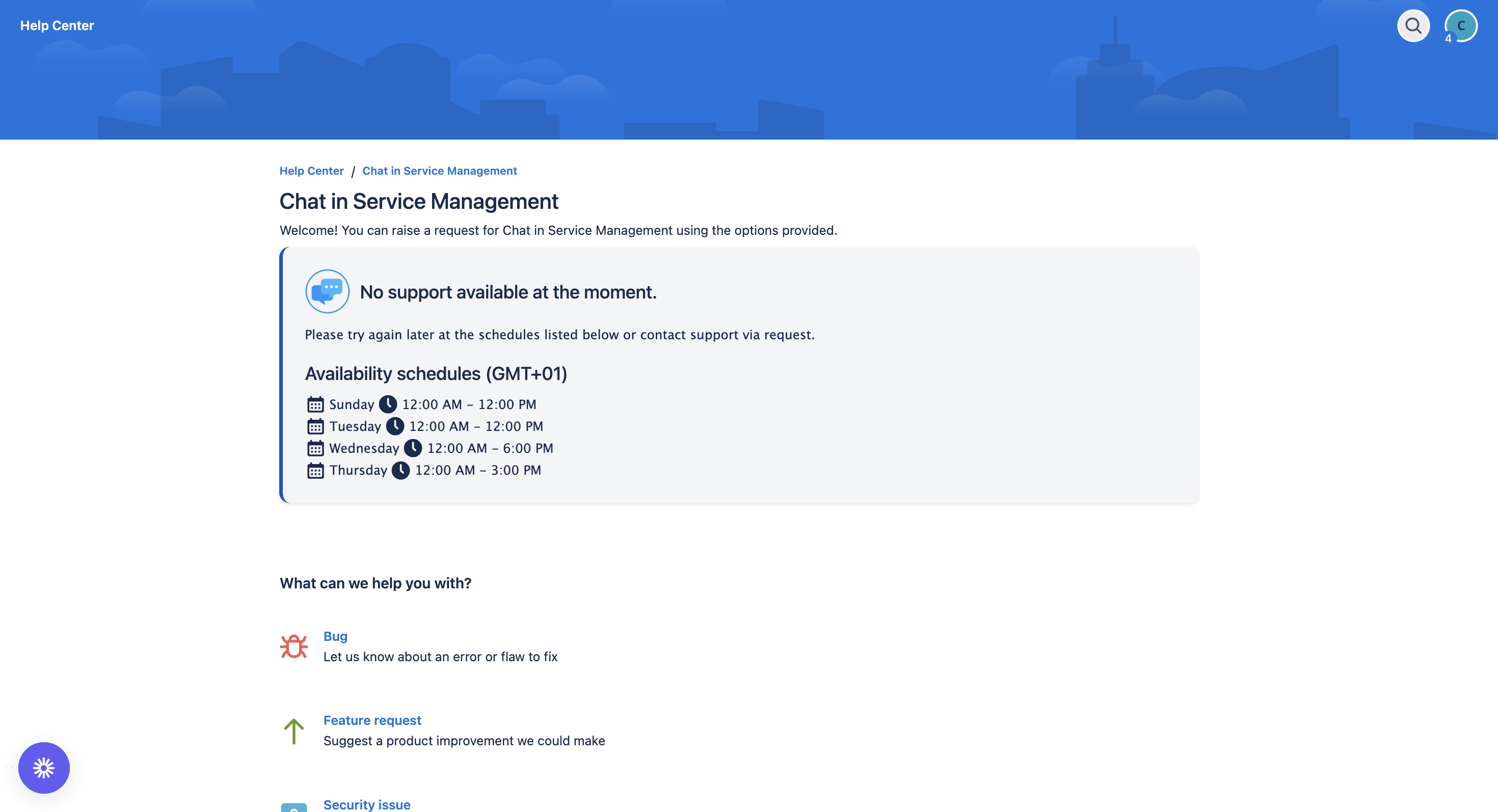 First, let's create agents schedule to ensure customers know when they can reach out.