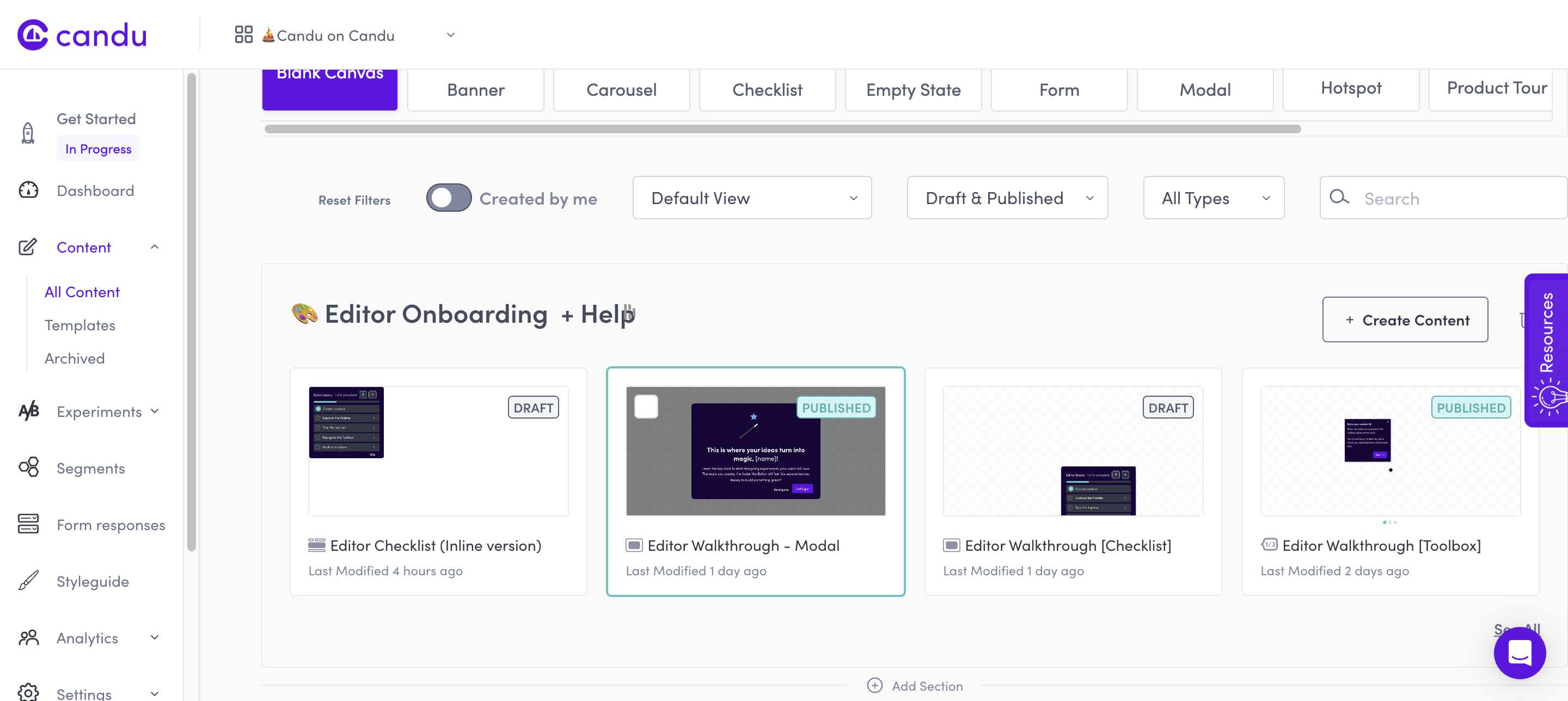 Open the content in the Editor