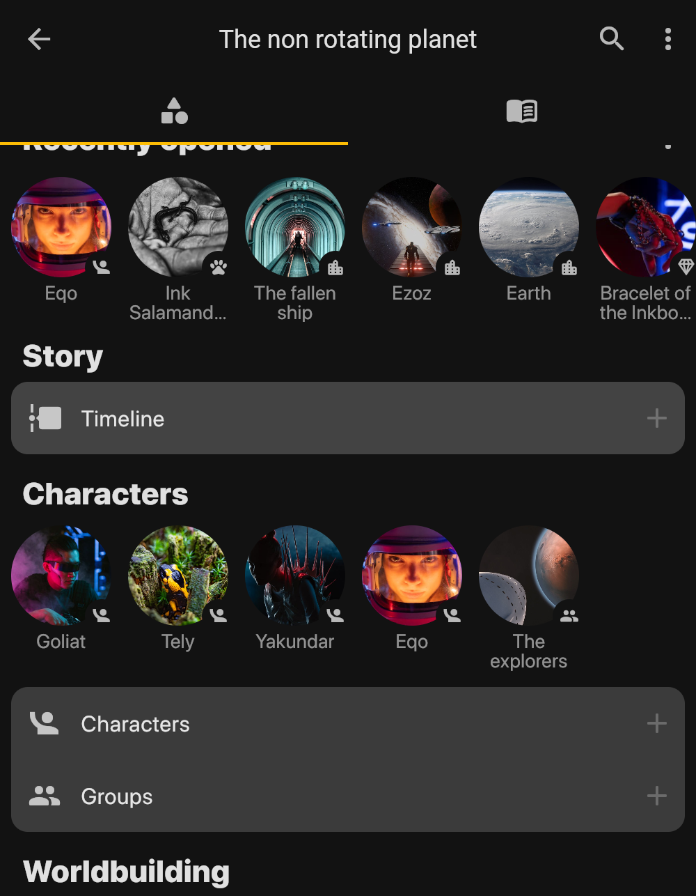 Hi there, worldbuilder. Good to see you. Let me walk you through all the story elements in Fortelling.