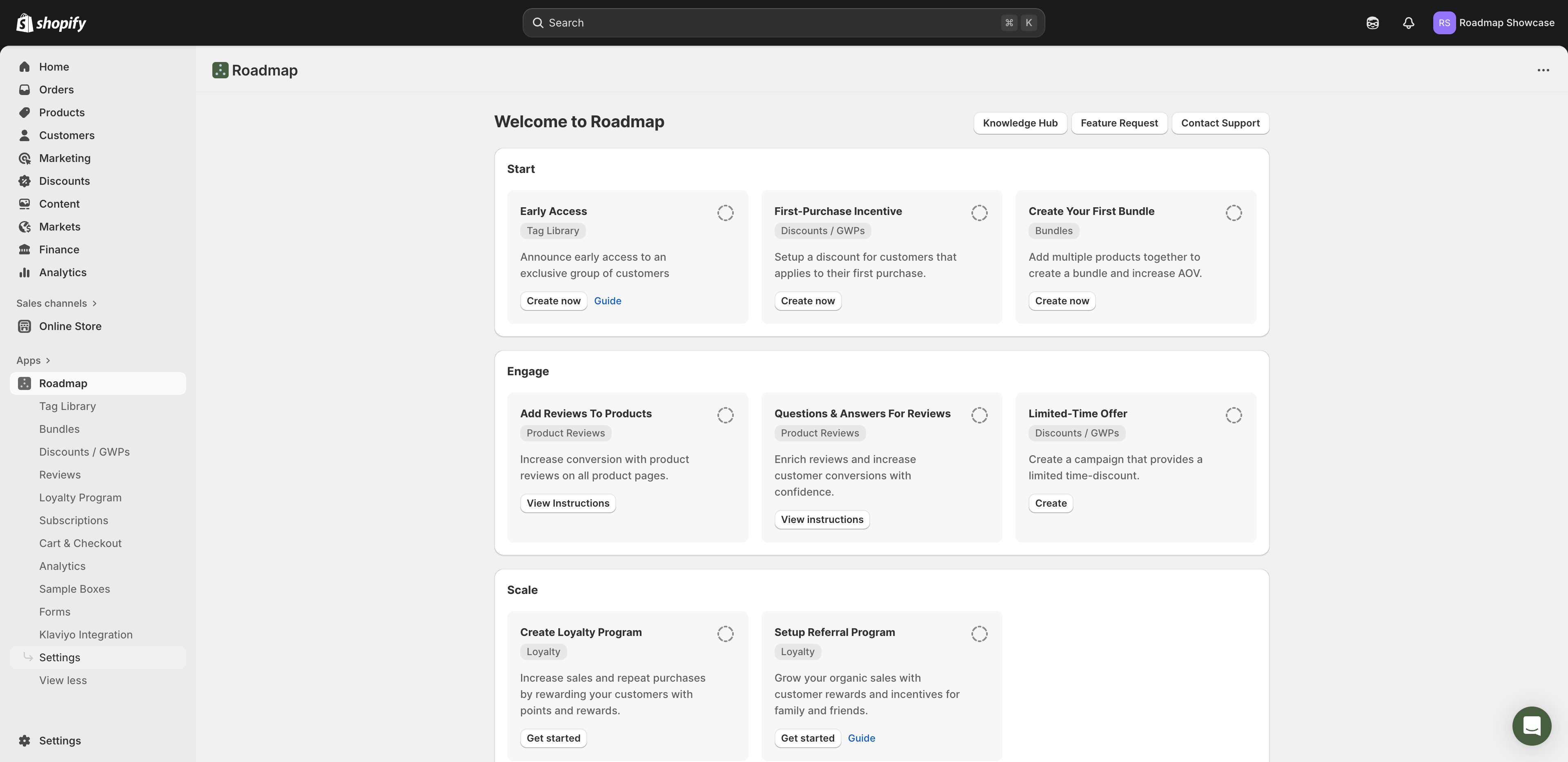 Open the Settings menu under Apps to begin configuring integrations for your store.