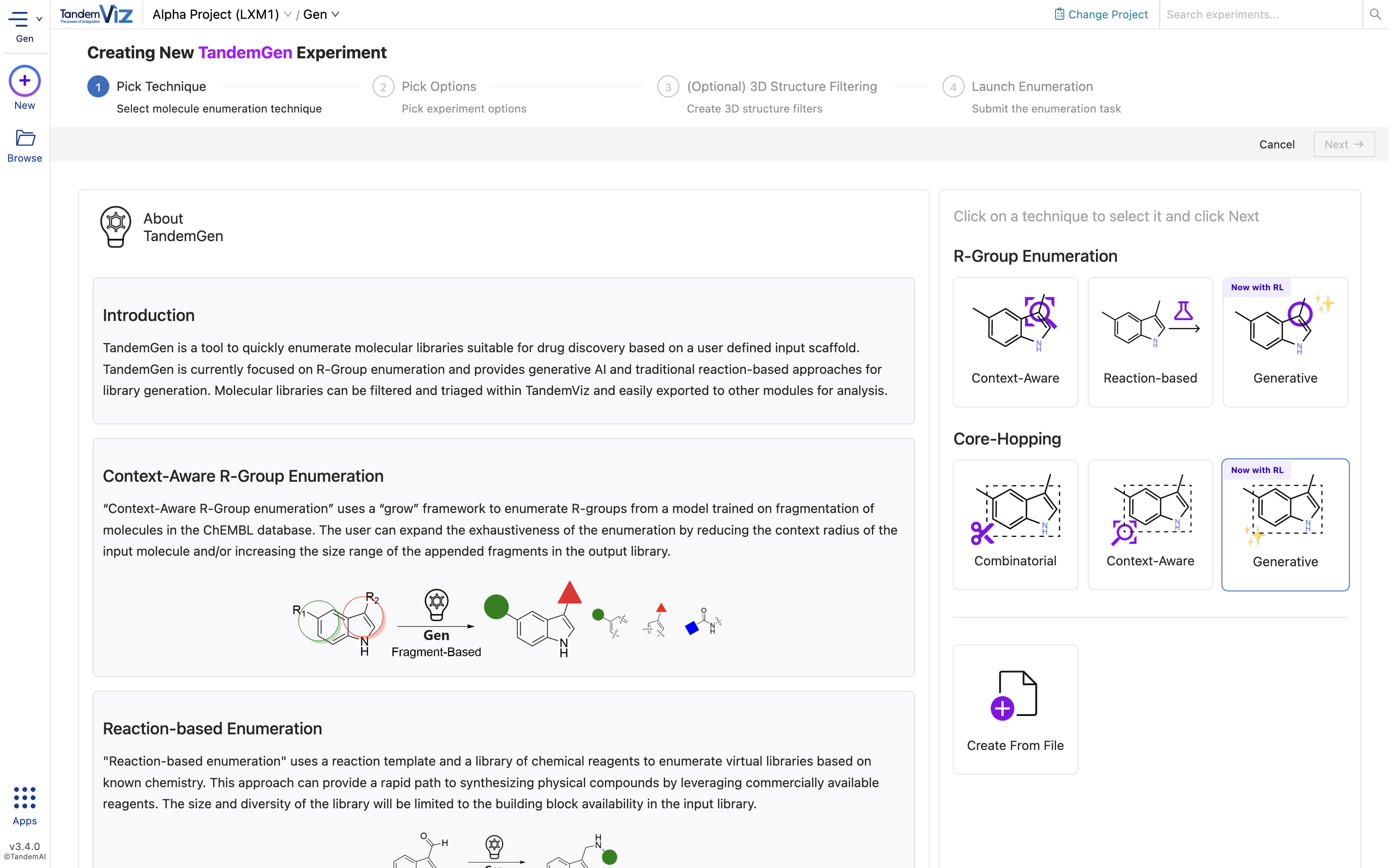Let's explore how to create an RL-gen experiment