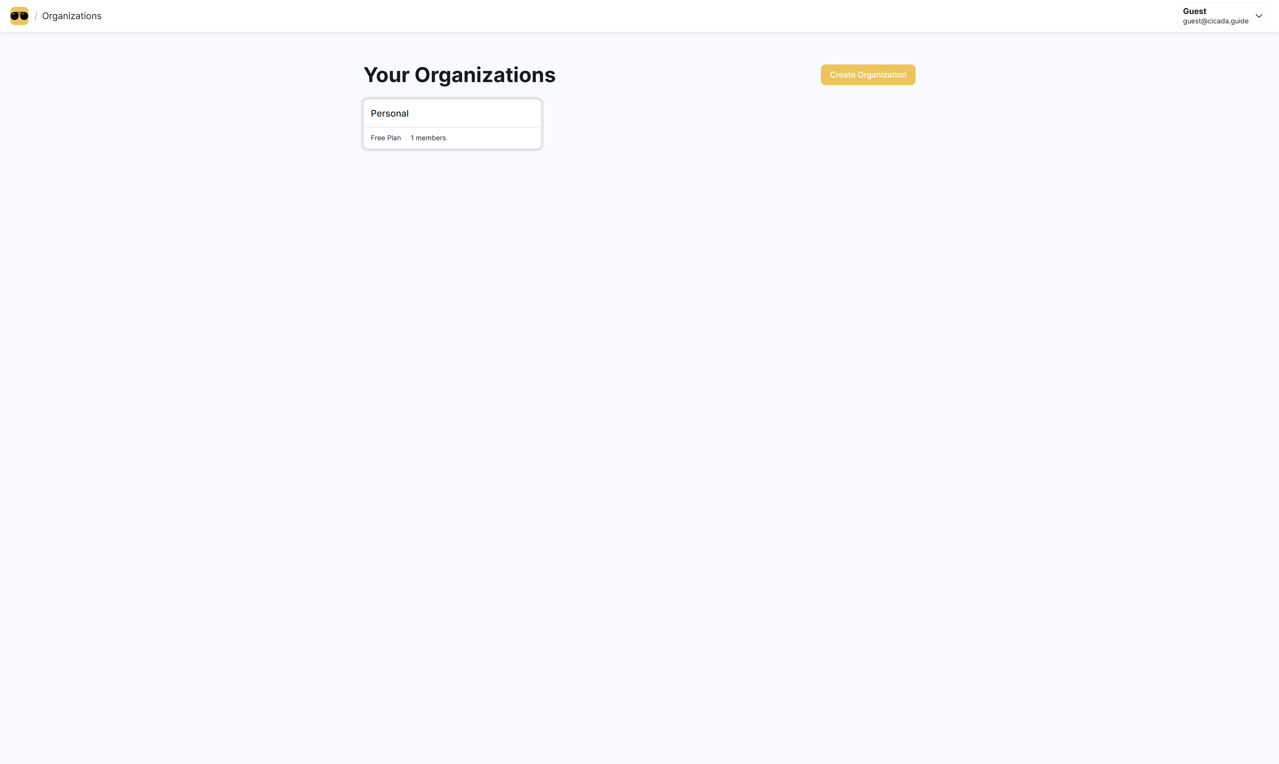 Begin by selecting the organization that will manage the poll.