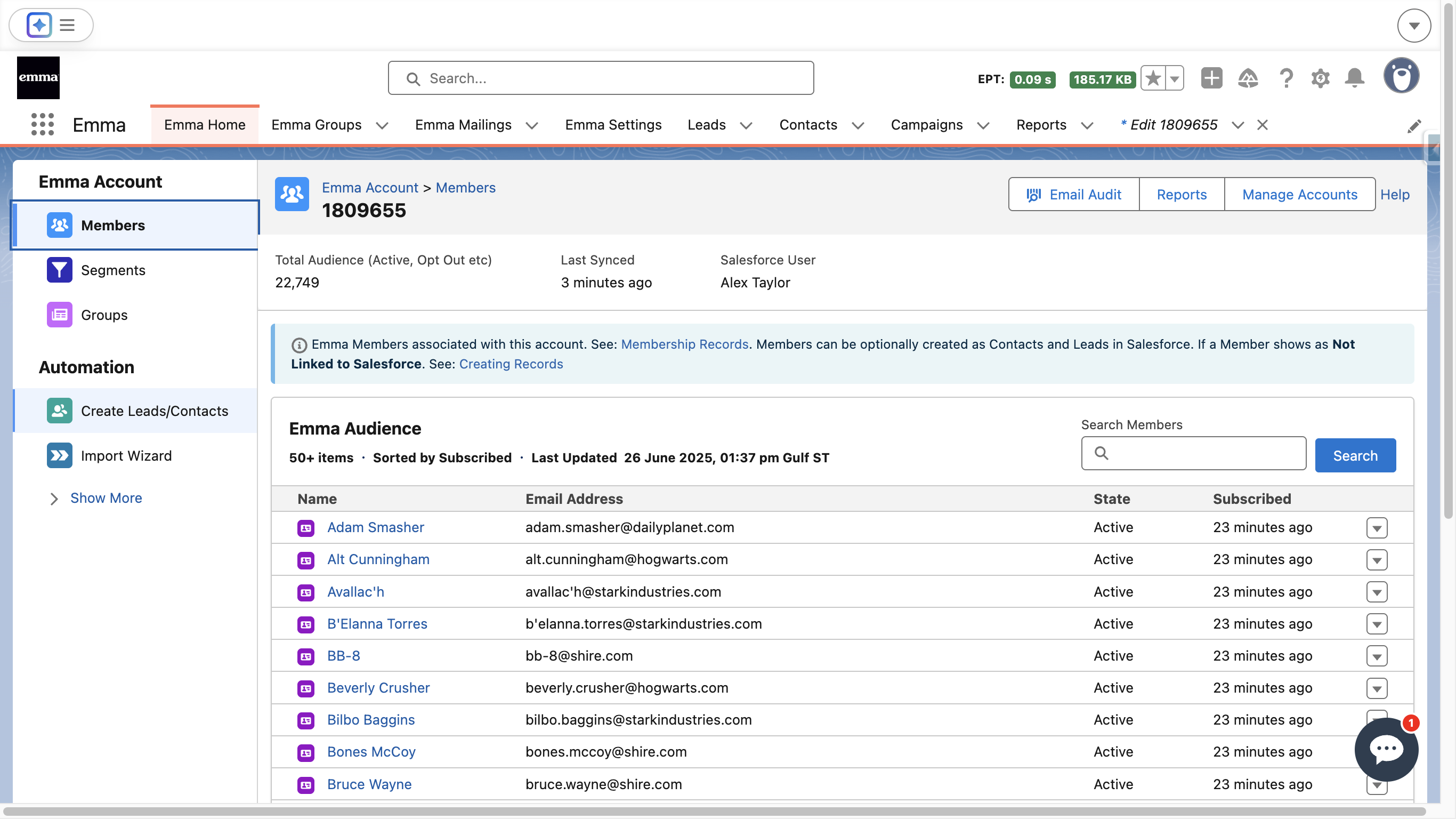 Click Create Leads/Contacts