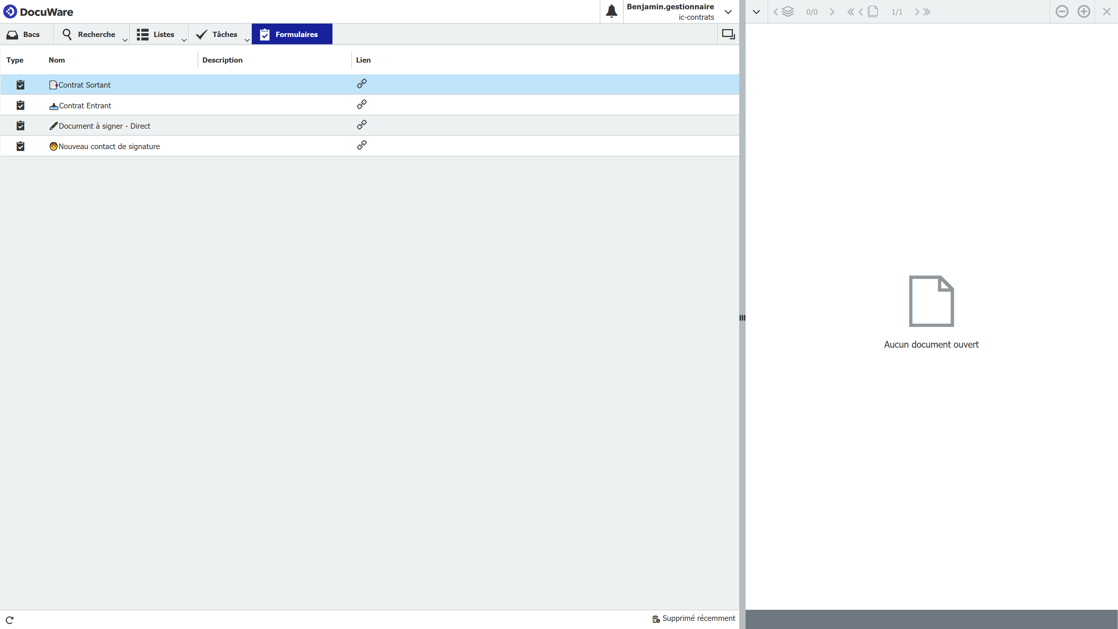 Formulaire de création dynamnique