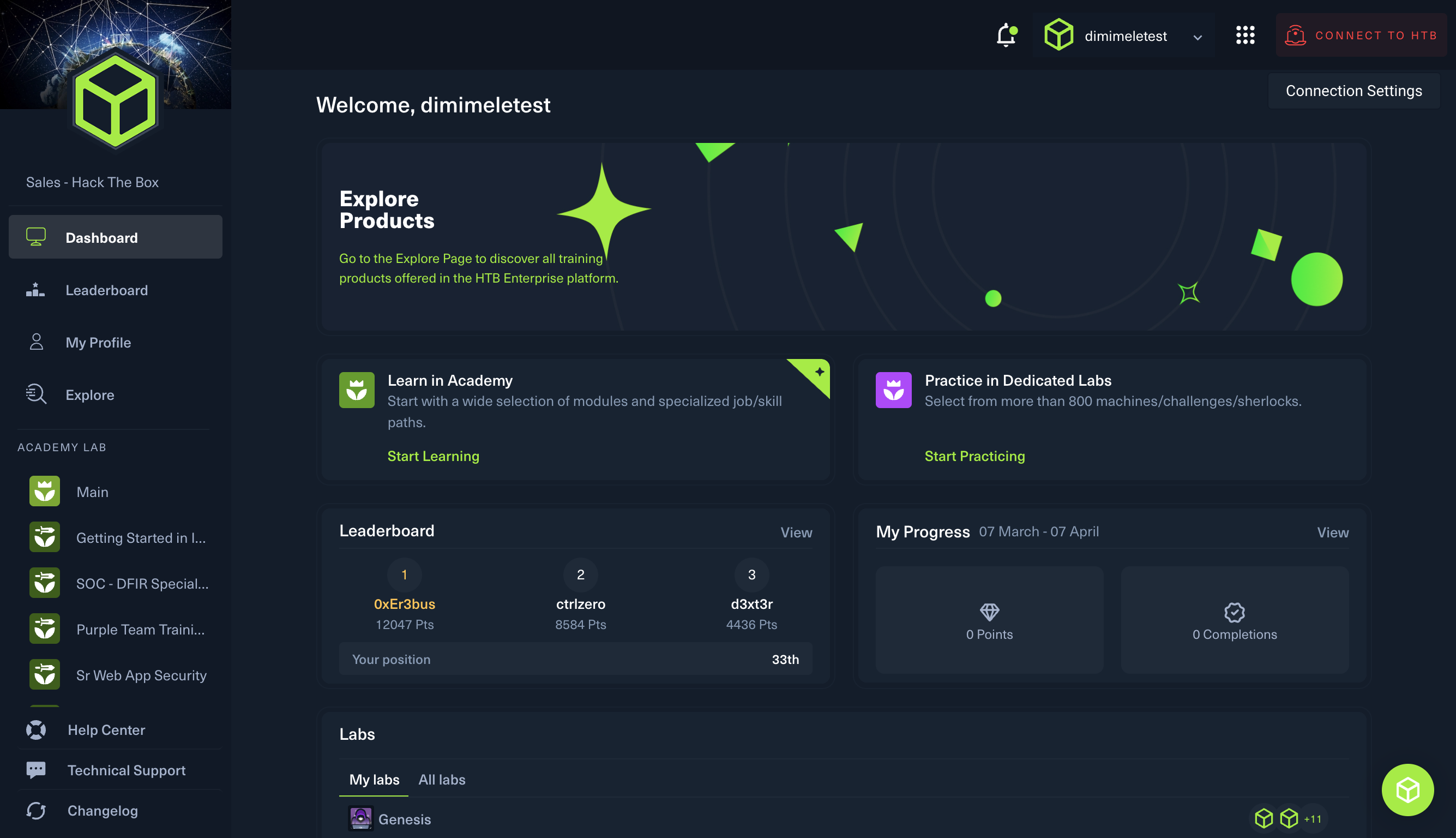 To get started with an exercise or scenario you must first connect to HTB.

🌐 One option is to use **Pwnbox**, an in-browser click-and-play experience