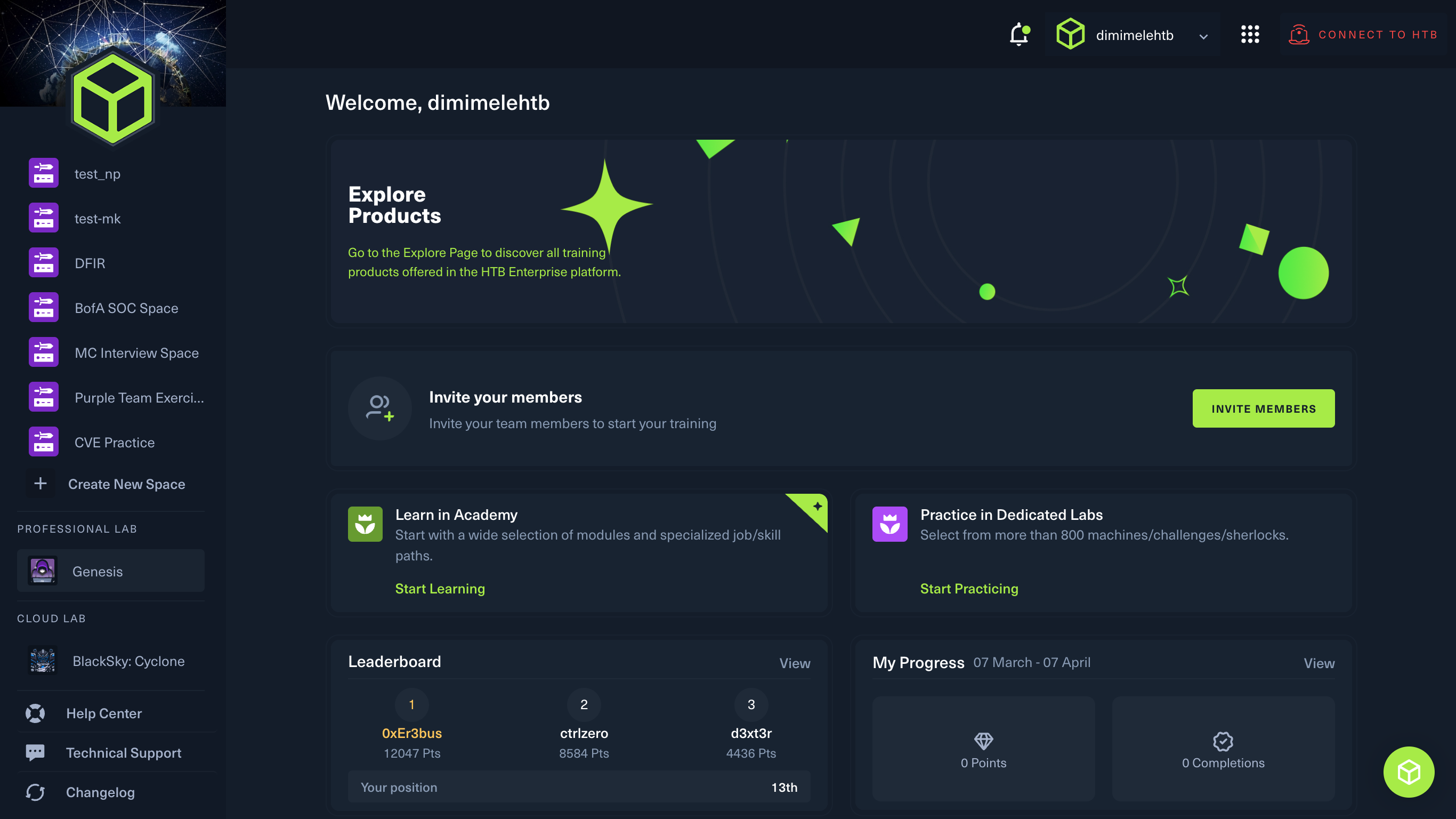 Enter your Professional Lab