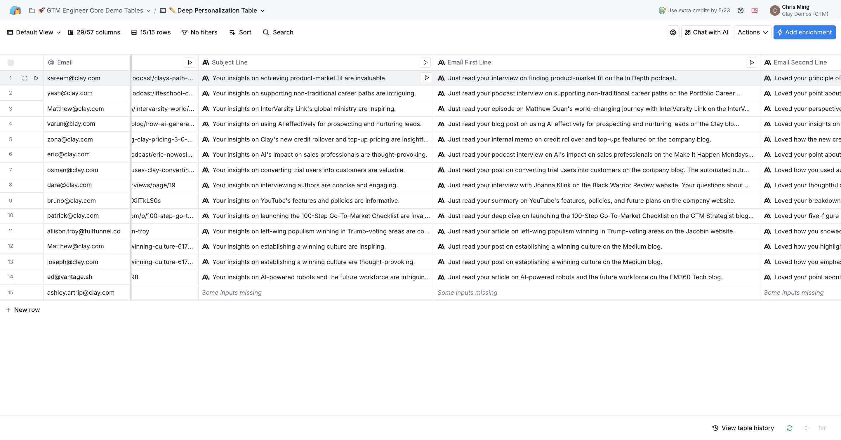 <span style="background:rgba(255,255,255,0.2);border-radius:6px;padding:1px 4px;">Next, AI Snippets:</span>

Let's start with the **subject line**. 