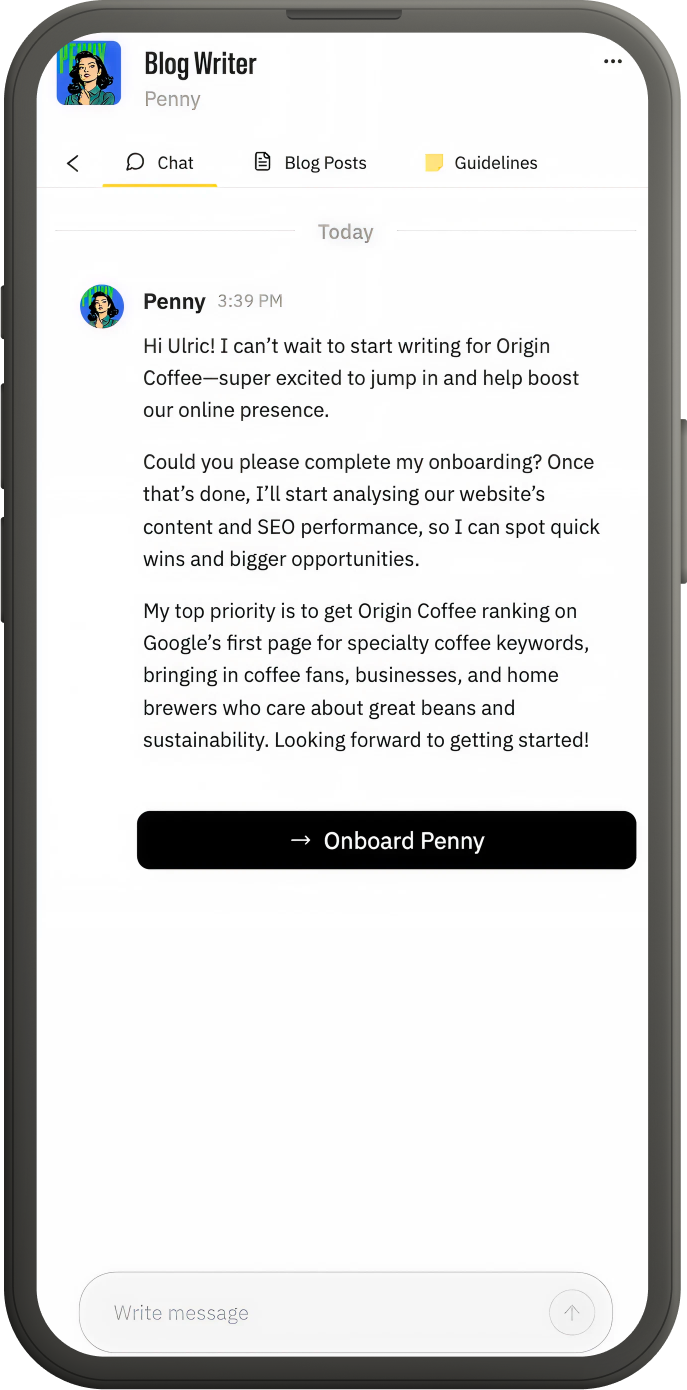 Penny helps get your website on the first page of Google. Let’s see how she does it.