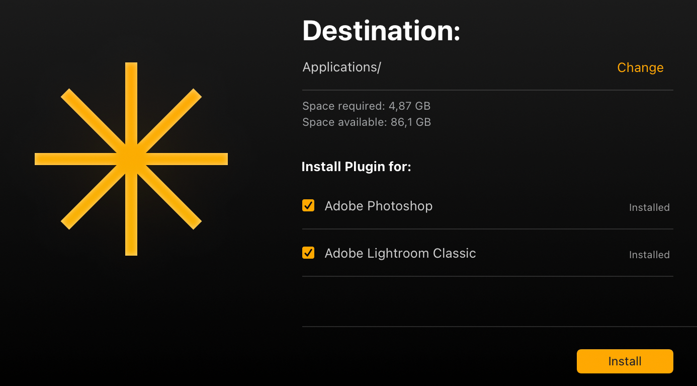 When installing the app, select the checkboxes to include the plugins.