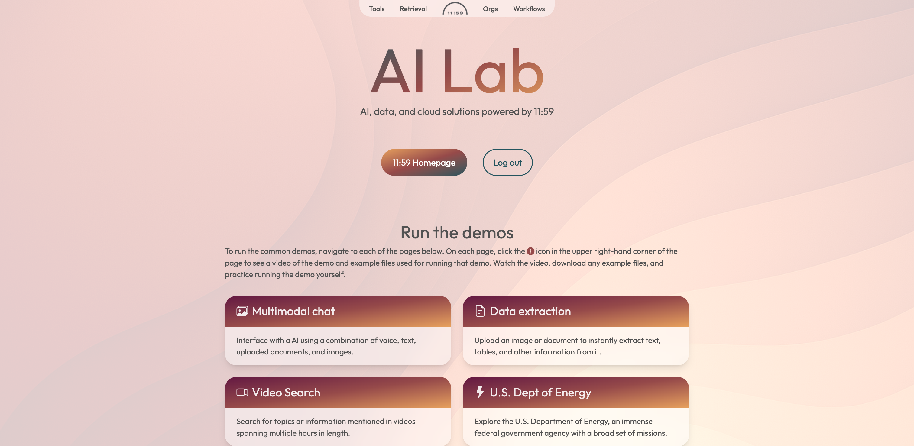 Let's explore the Video Search tool.