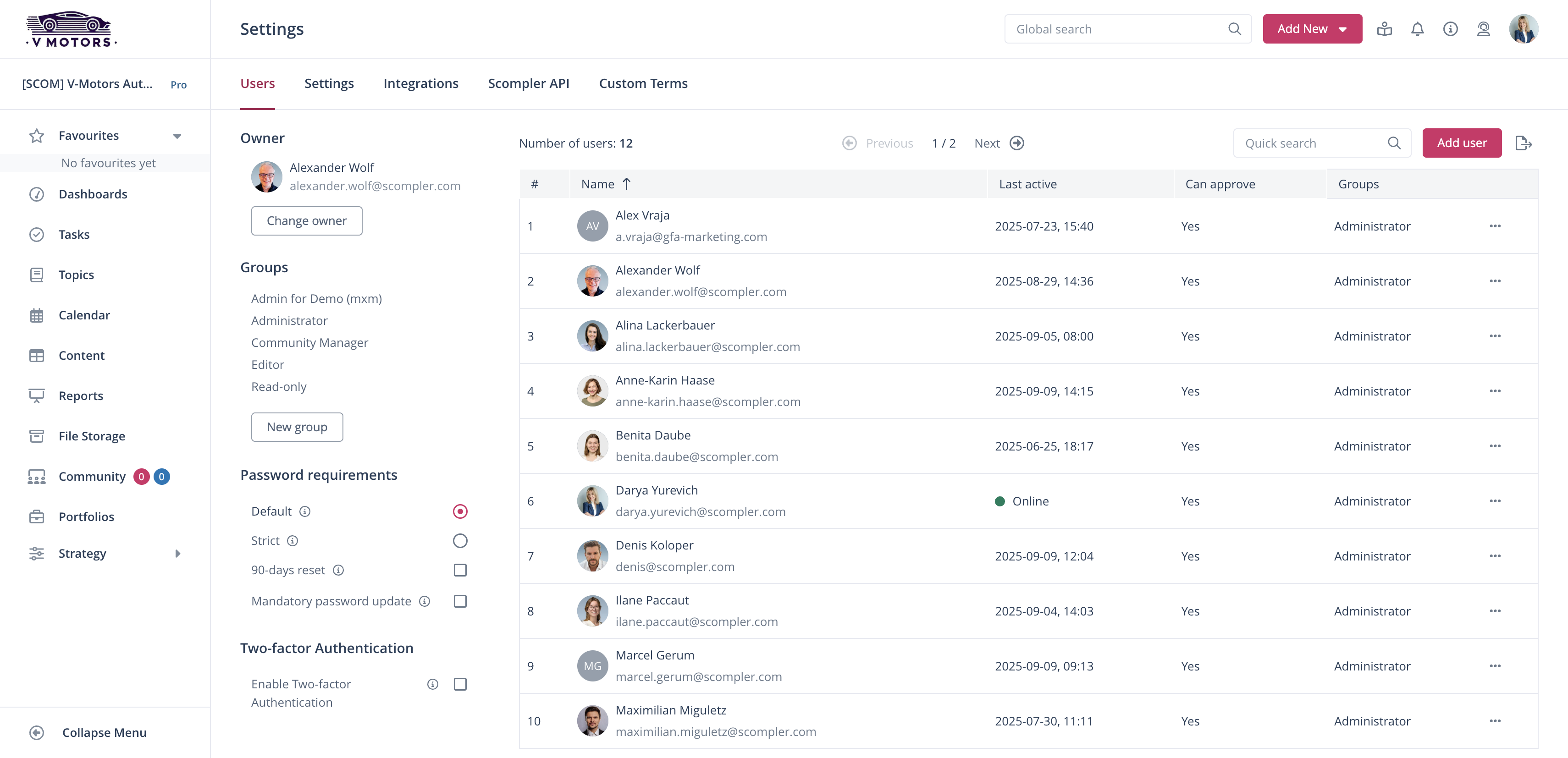 Select Integrations to connect powerful third-party services to your workspace.