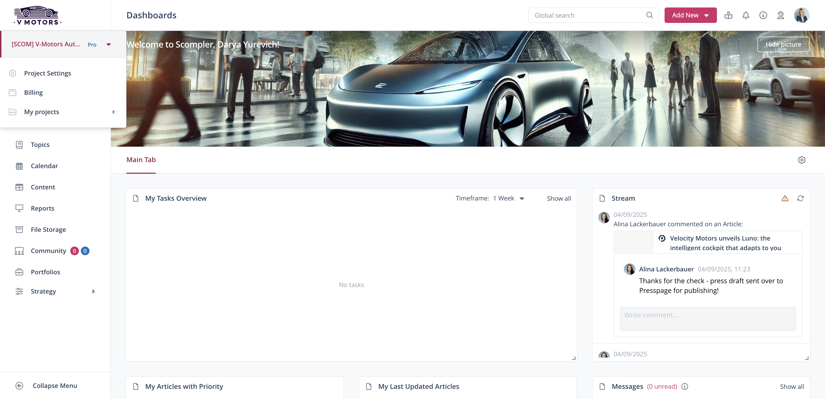 Start by navigating to your project settings.