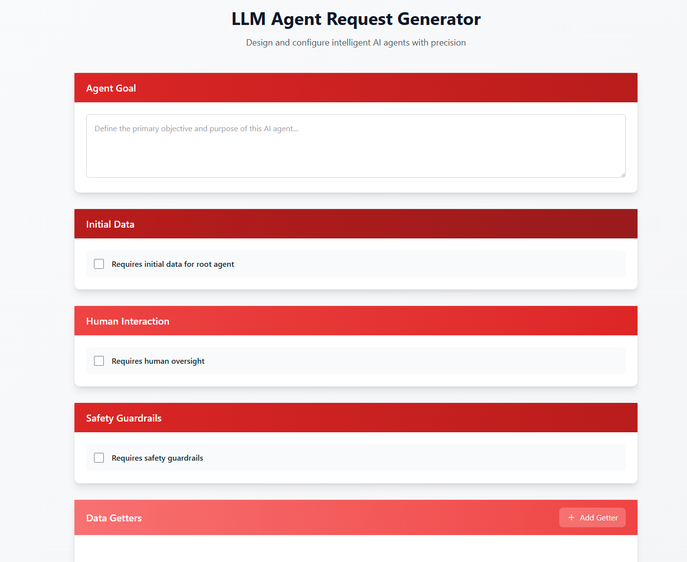 Here is the UI to configure the Agentic flow