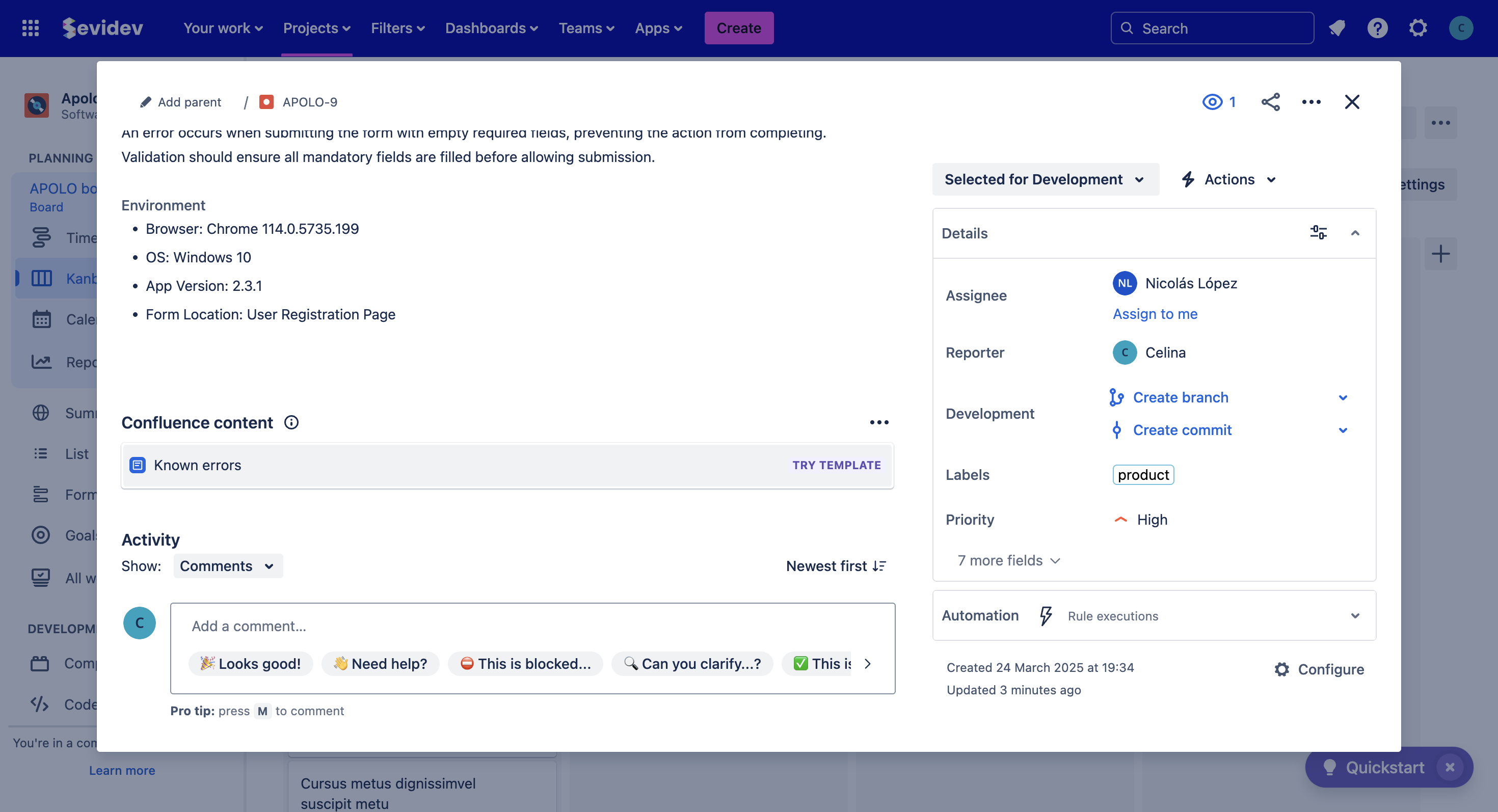 Choose Chat for Jira in this section