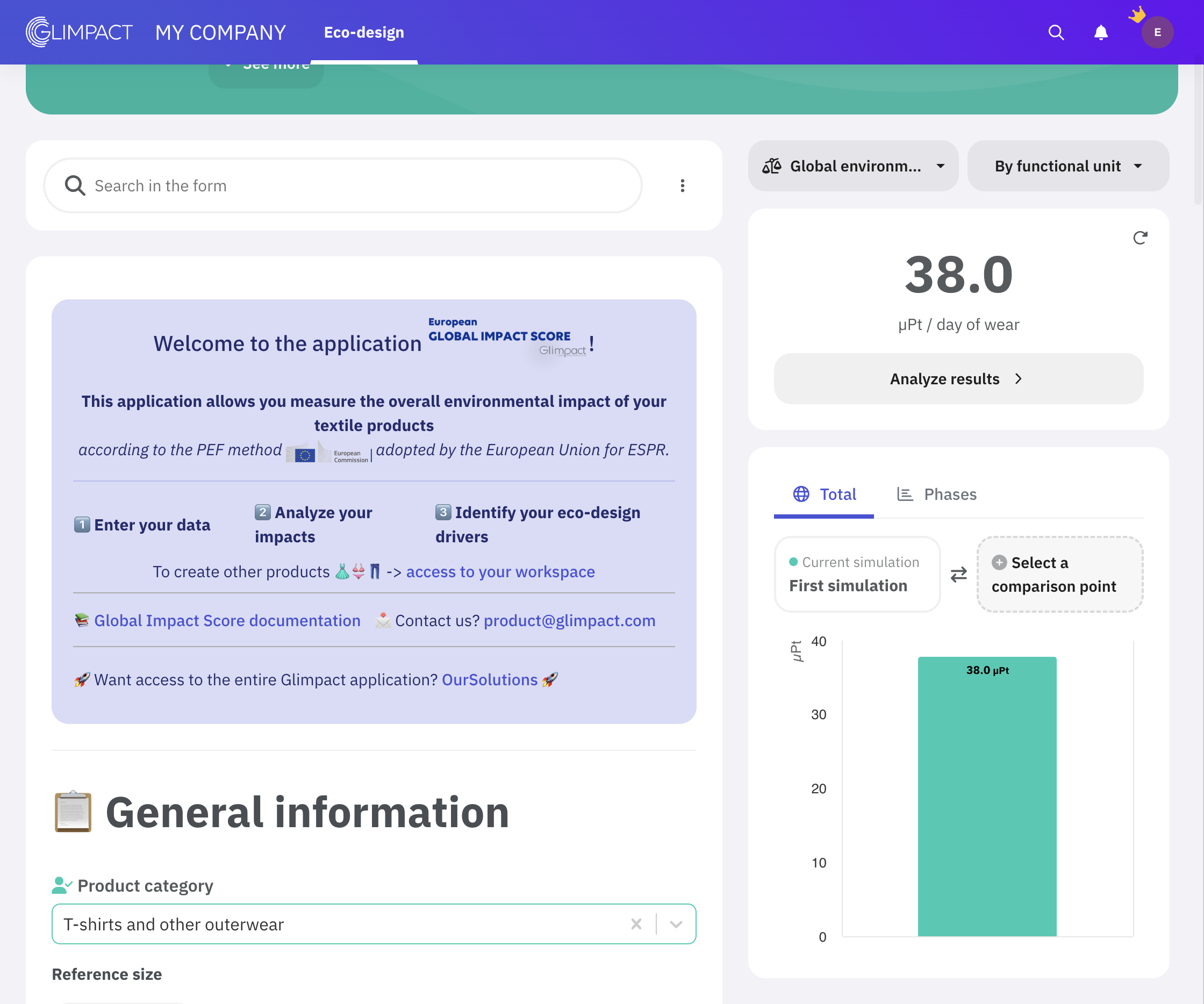 You can compare any product in your workspace