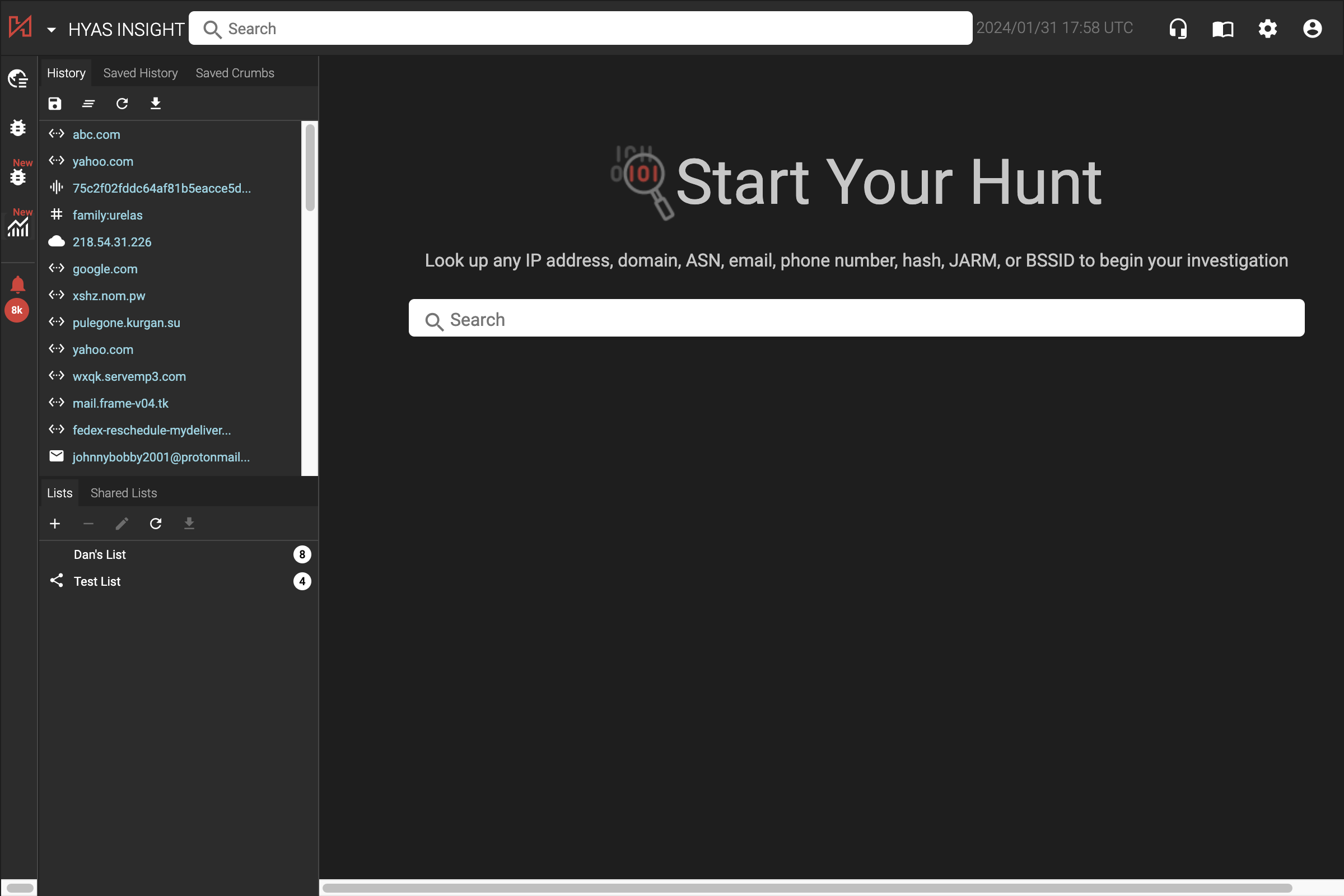 Welcome to HYAS Insight! We're excited to announce one of our latest updates, Infrastructure Analysis!