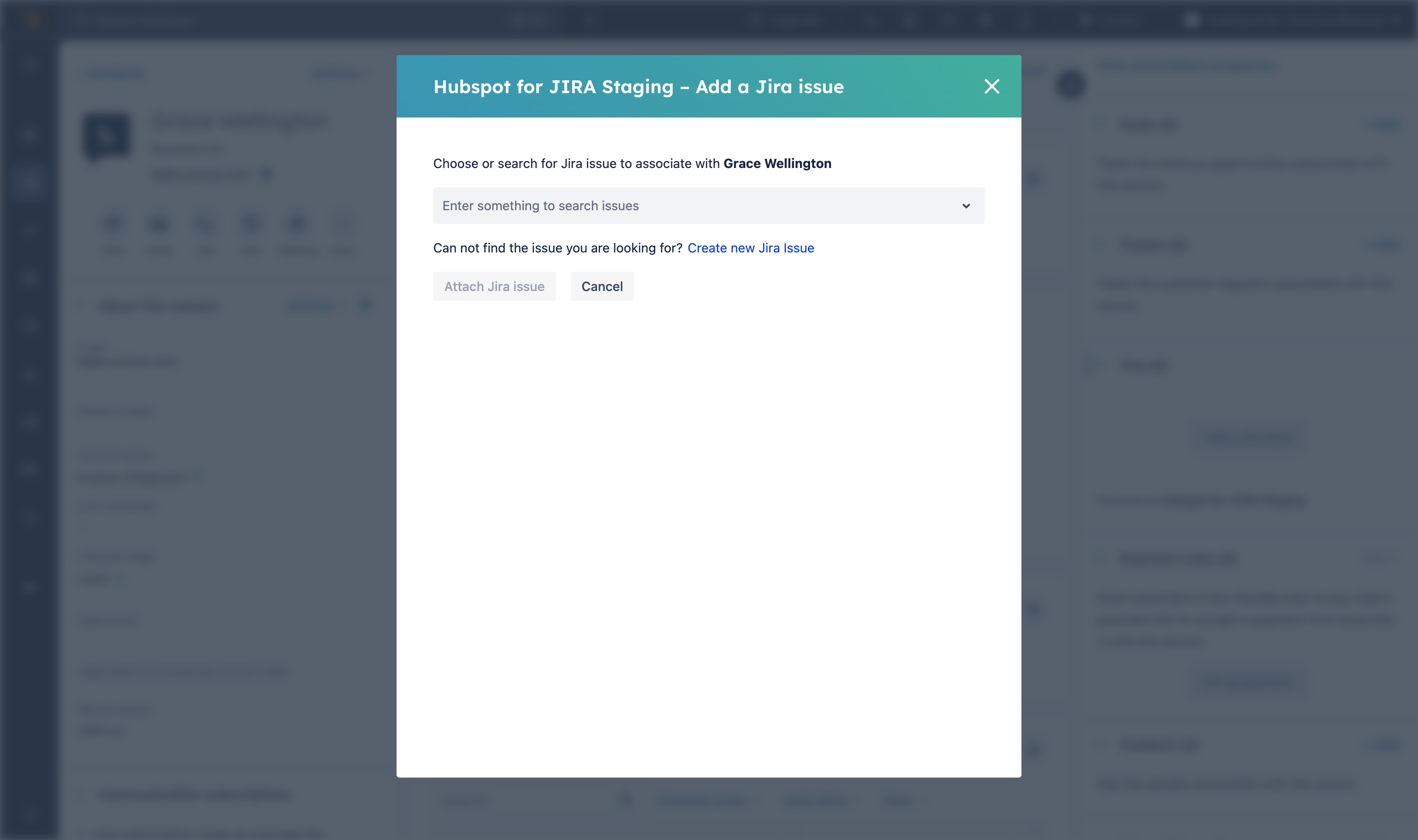 Click "Create new Jira issue"