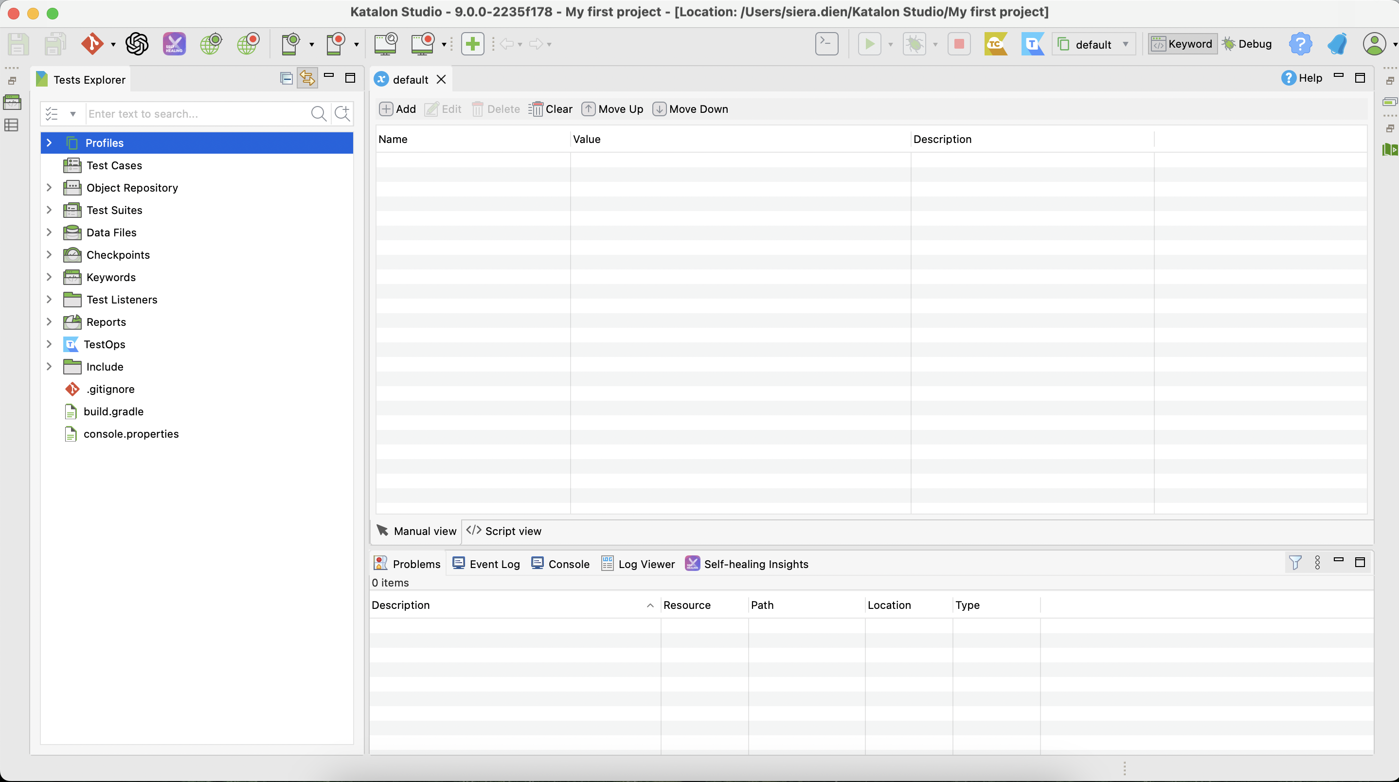 Let's create your first test by clicking on this button to open **Web Recorder**