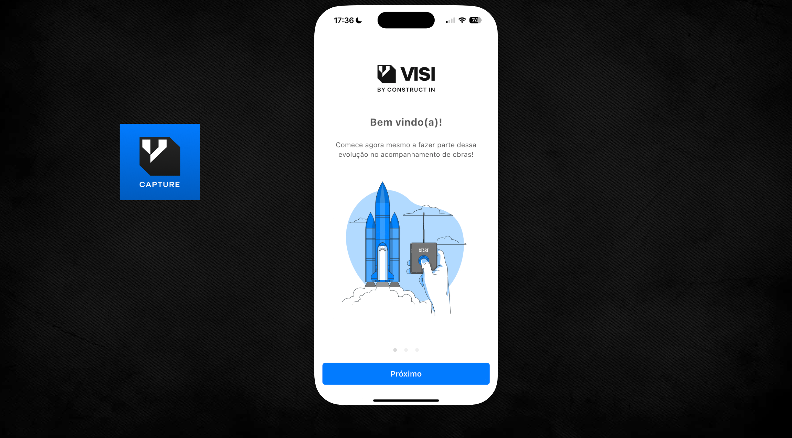 Este é o logo do VISI Capture: