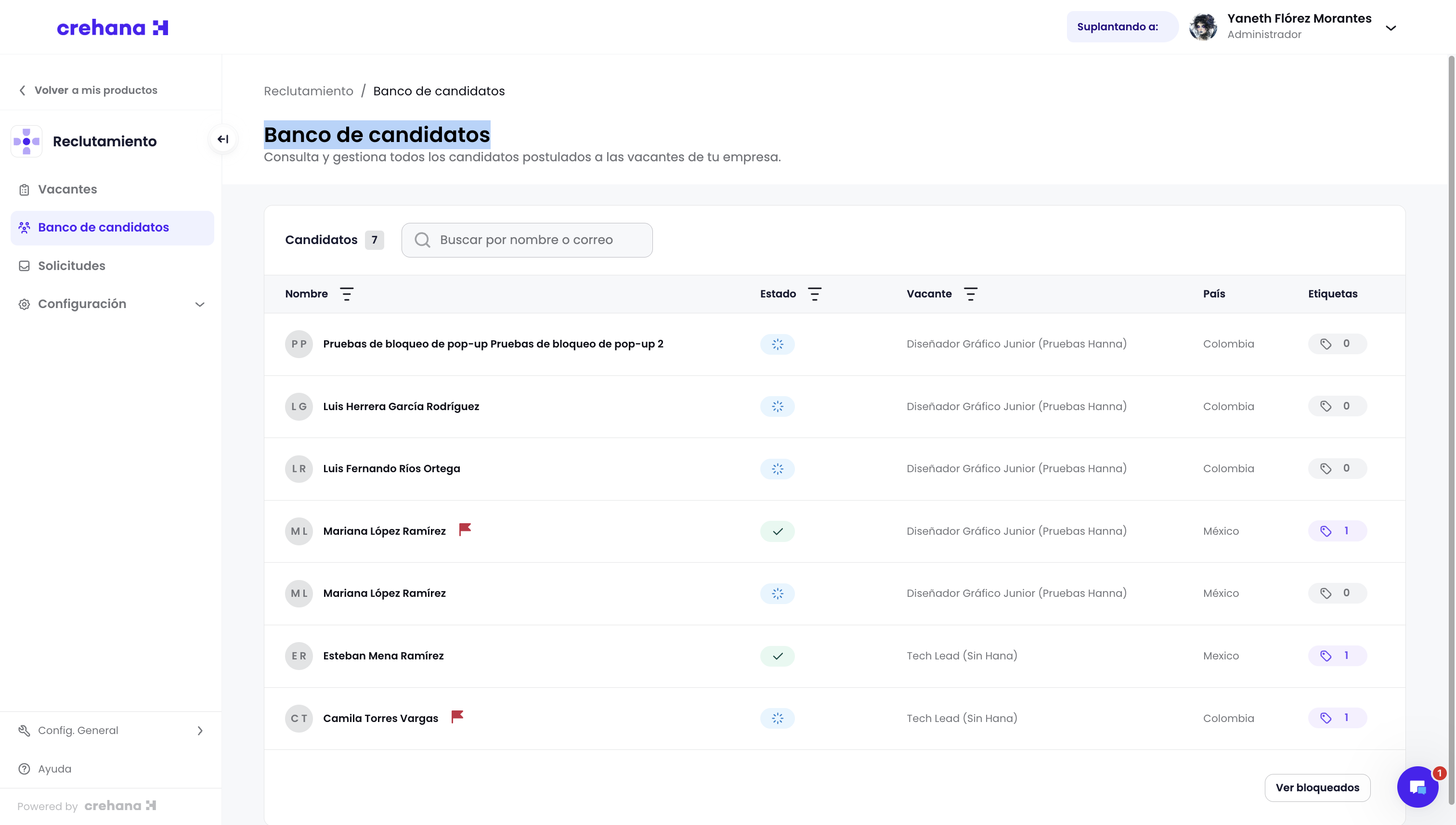 Visualiza todos los candidatos con los que cuenta tu ATS.