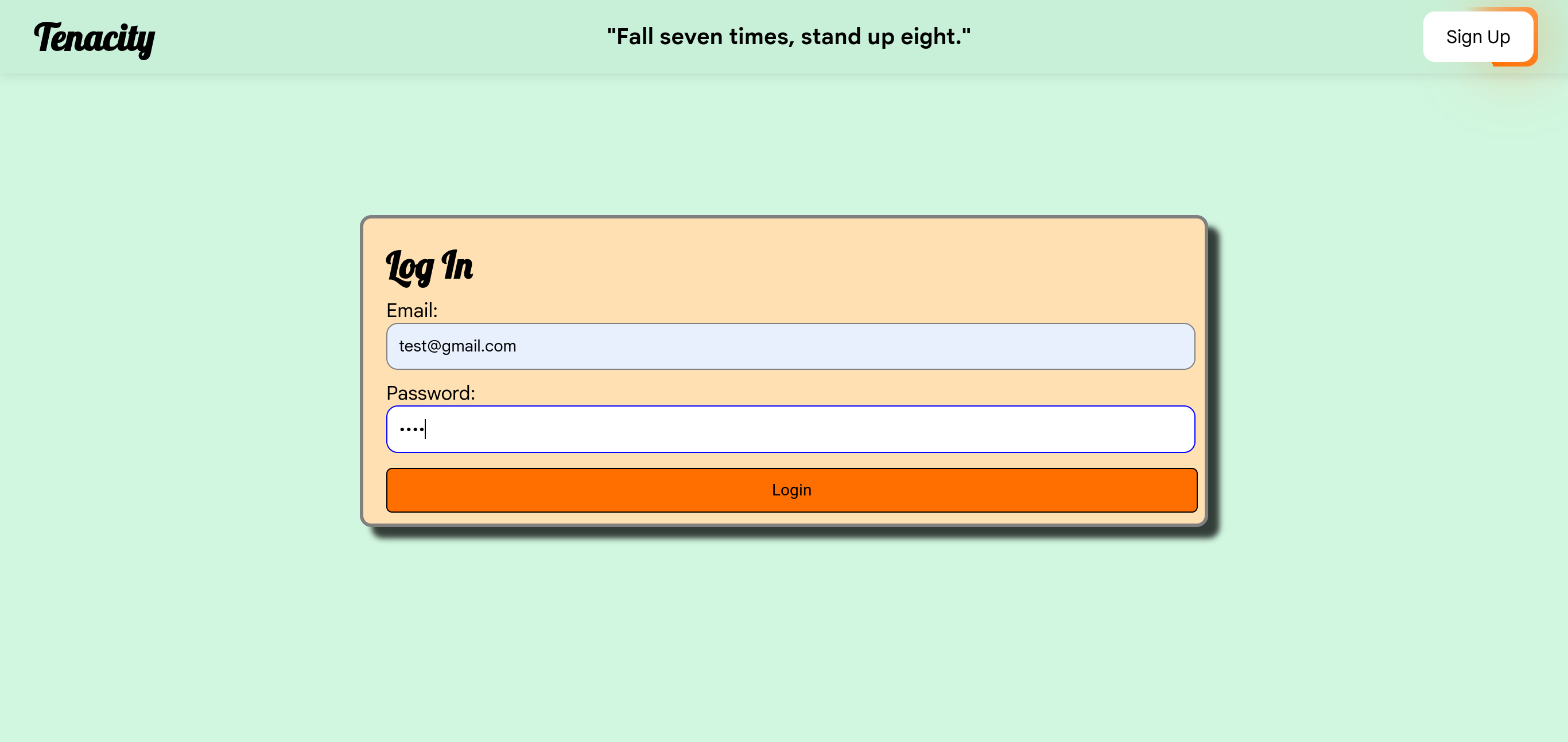 Unlock your Tenacity journey by clicking **Log In** to seamlessly connect with your projects and elevate your productivity.