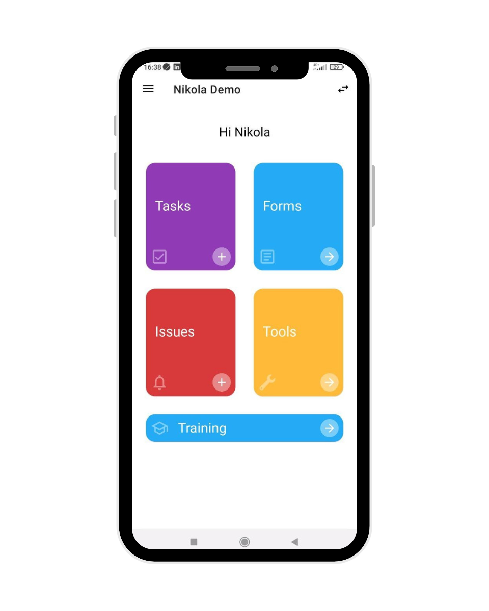 Welcome! In this demo, you will experience the Qooling mobile app. Click the circle to move to the next screen