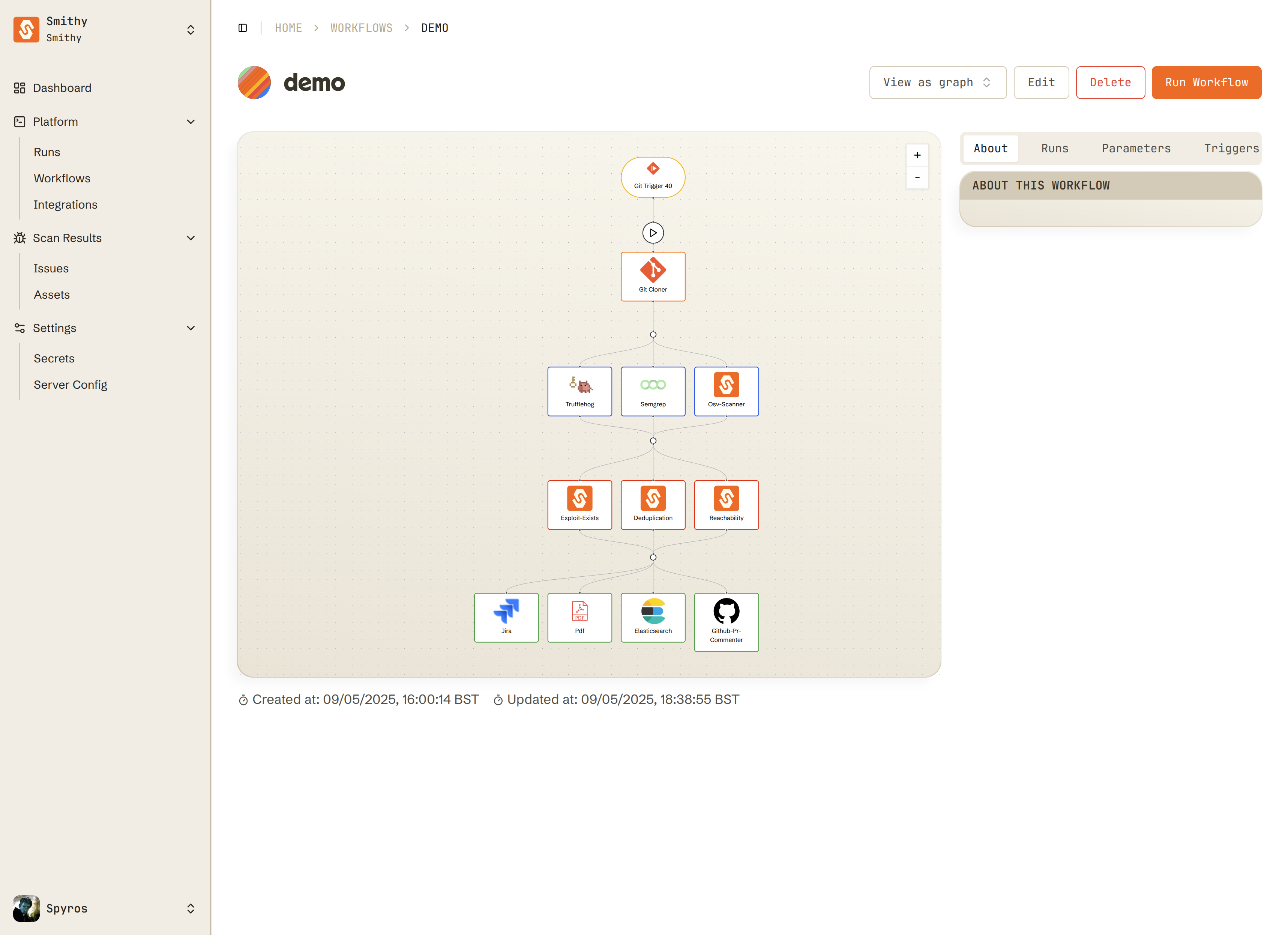 Use the no-code workflow engine to define the business logic for how you want findings for any team produced, triaged and reported.

