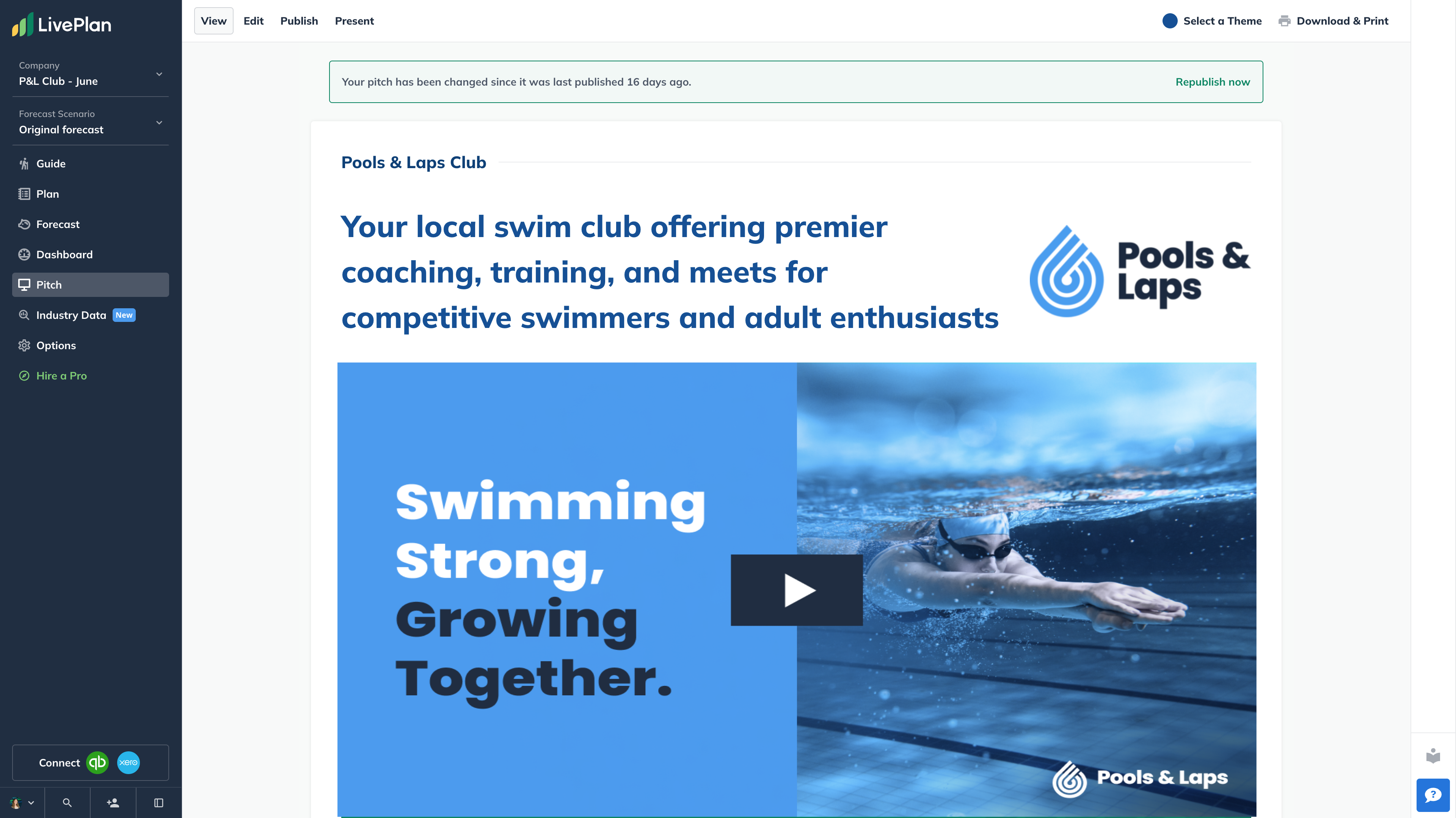 Transform your ideas into a compelling presentation or one-page plan in under 30 minutes using The Pitch.
