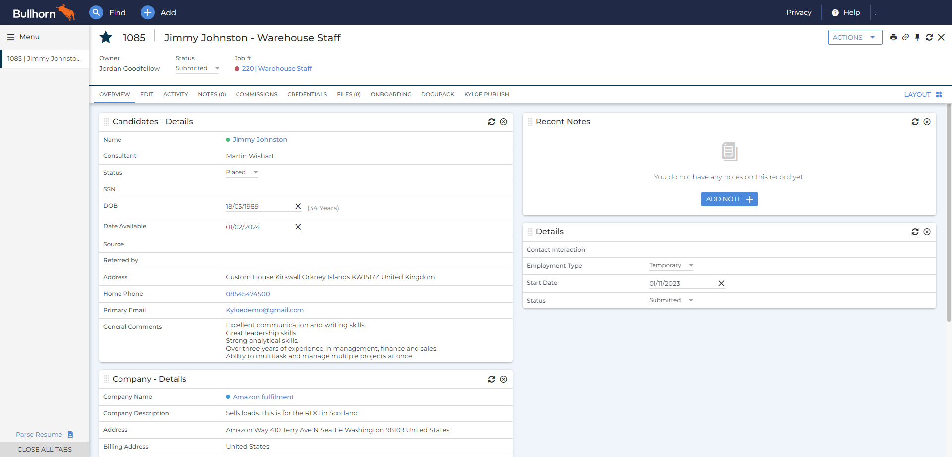 From the entity you'd like to generate your template from, go to the Actions menu