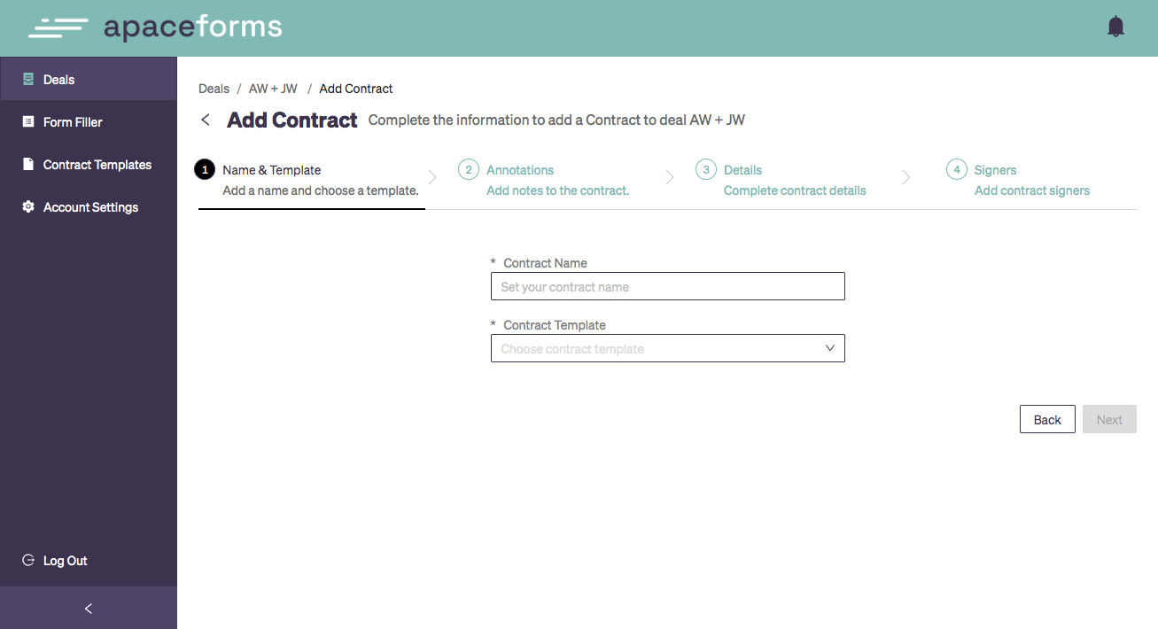 Name the contract