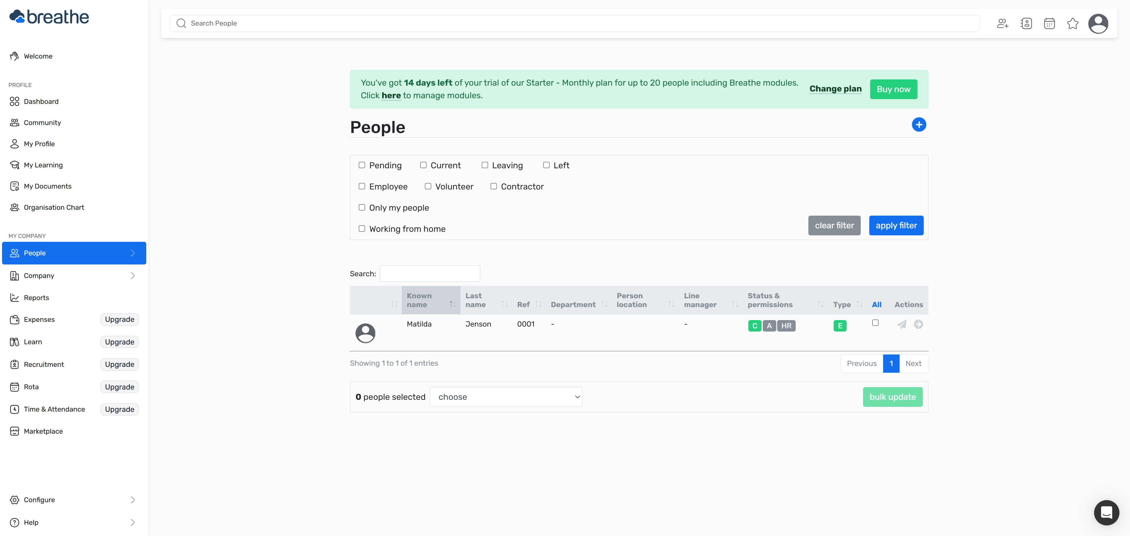 Sample data is now removed