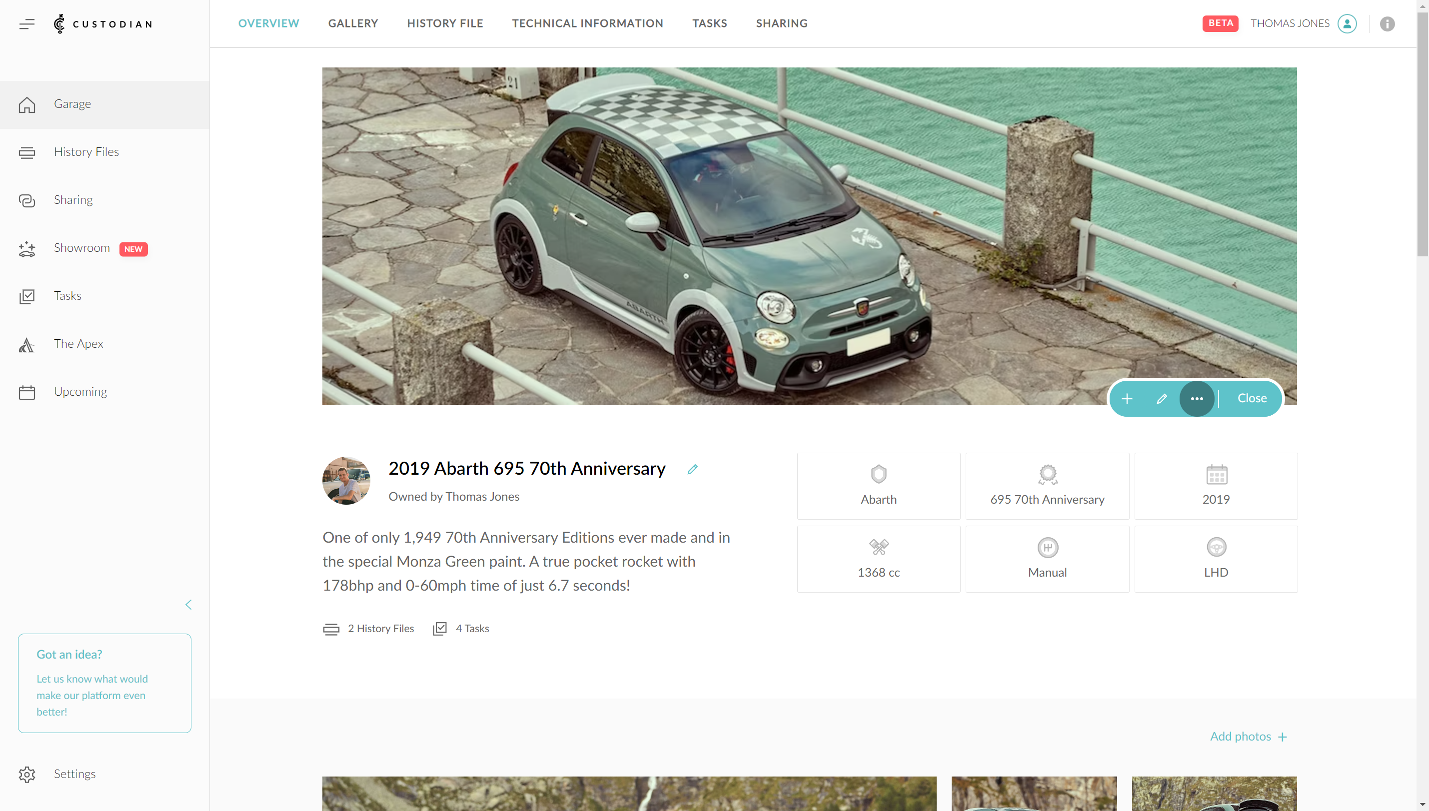 Open the second context menu to select 'Archive car'