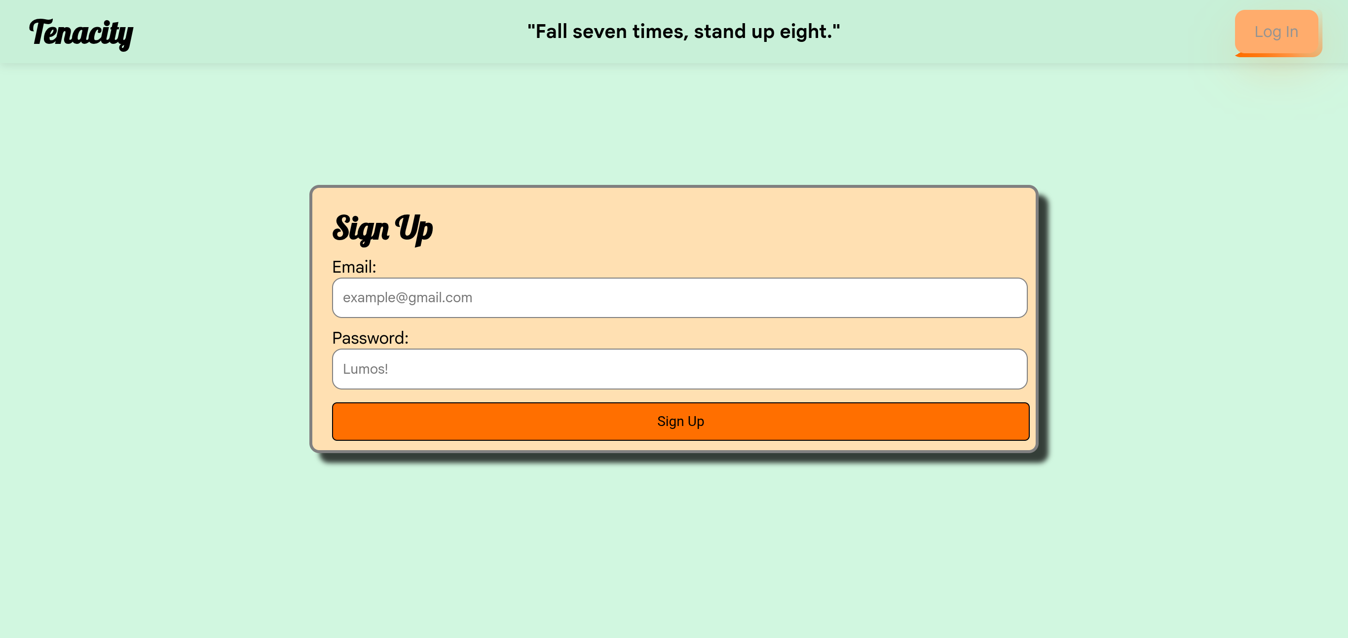 Log In to enter your Tenacity account and continue managing your projects with ease.