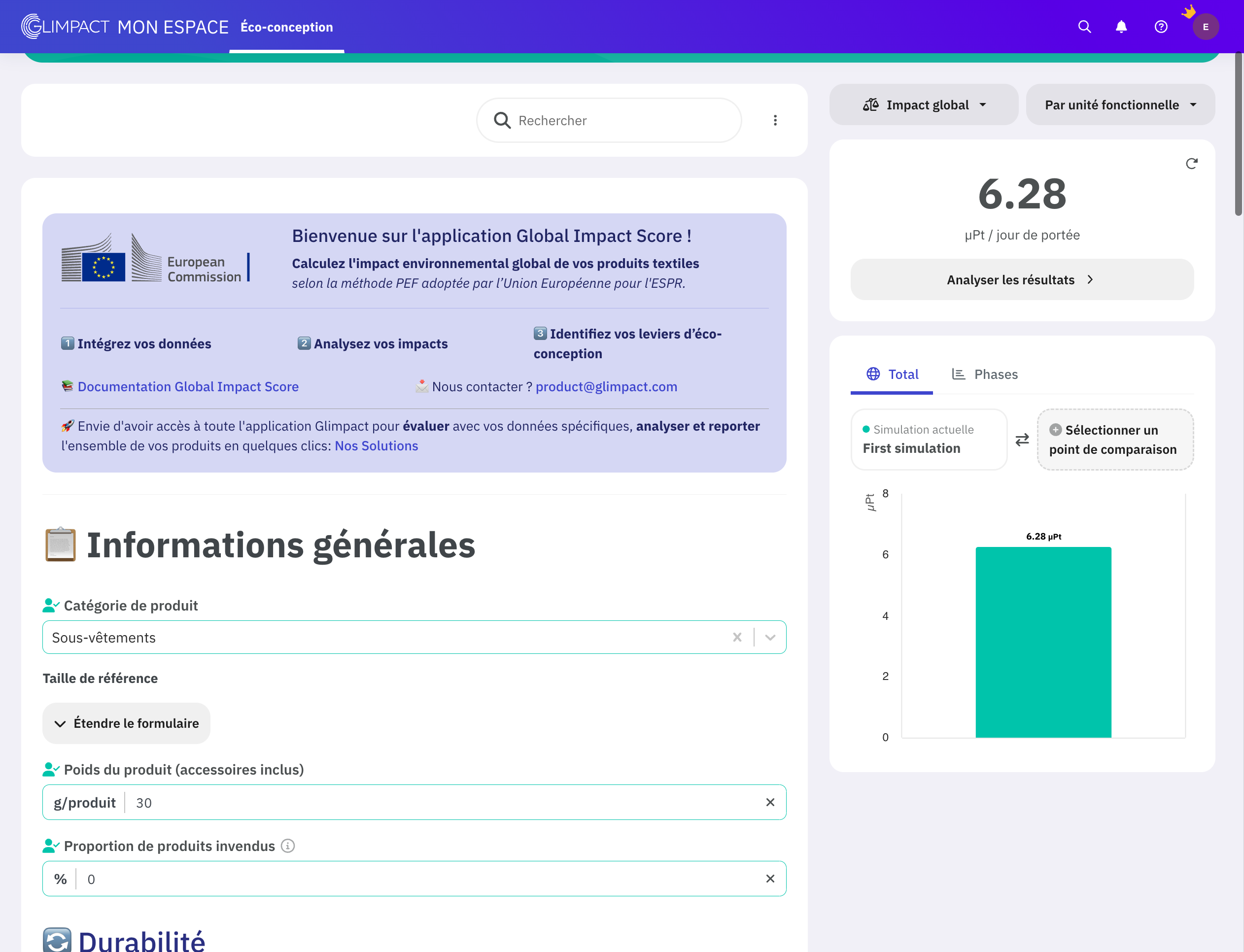 Vous pouvez comparer n'importe quel produit dans votre espace de travail