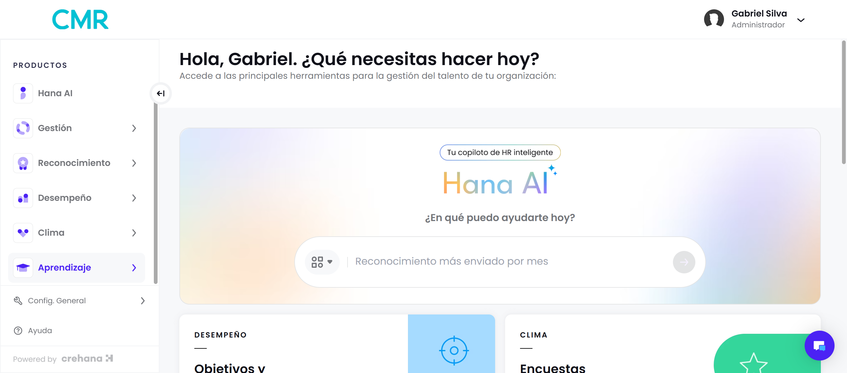 Comienza accediendo a la sección de Aprendizaje .
