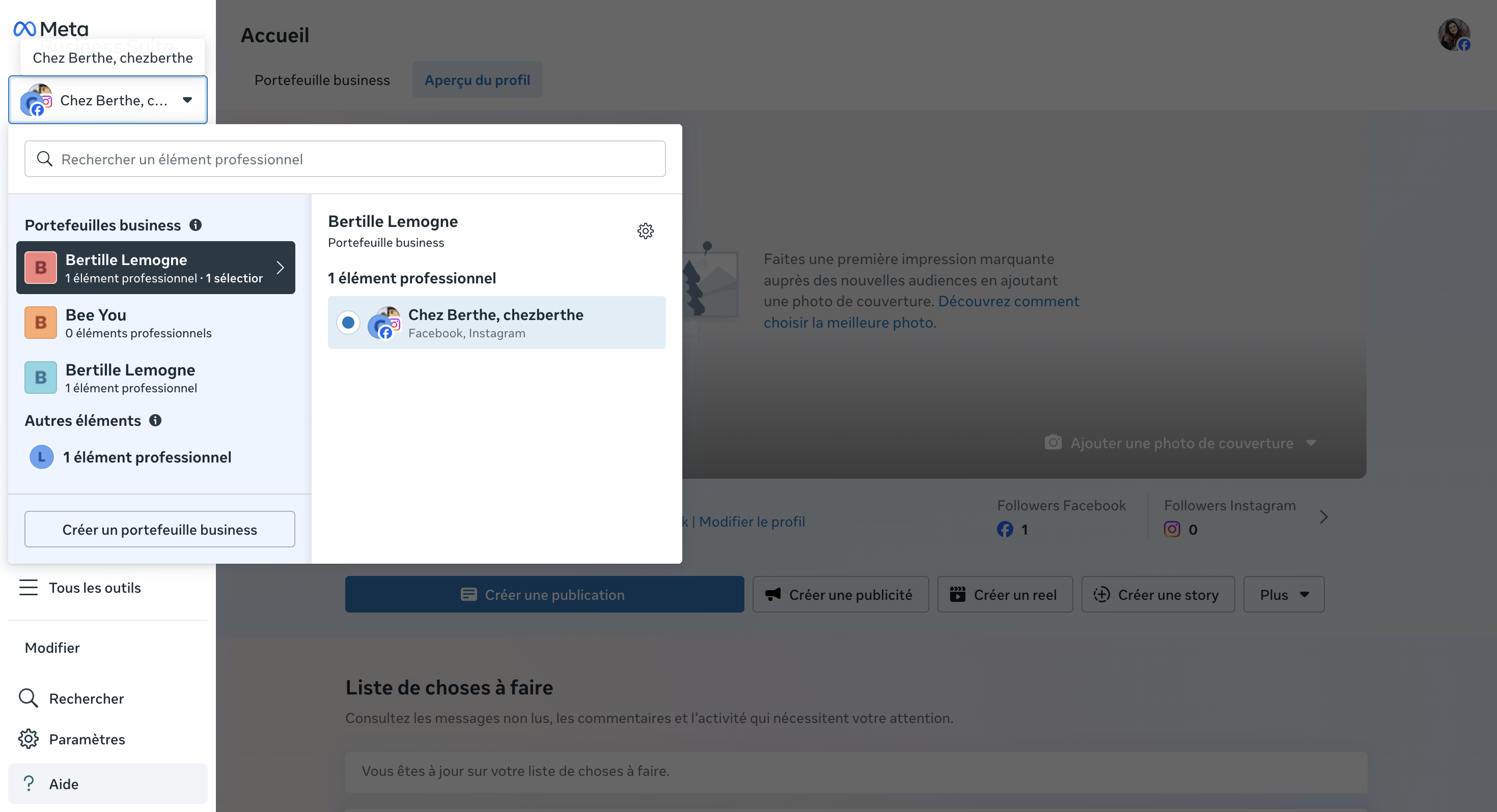 Chercher le nom de l'établissement pour lequel vous souhaitez lancer la sponso  