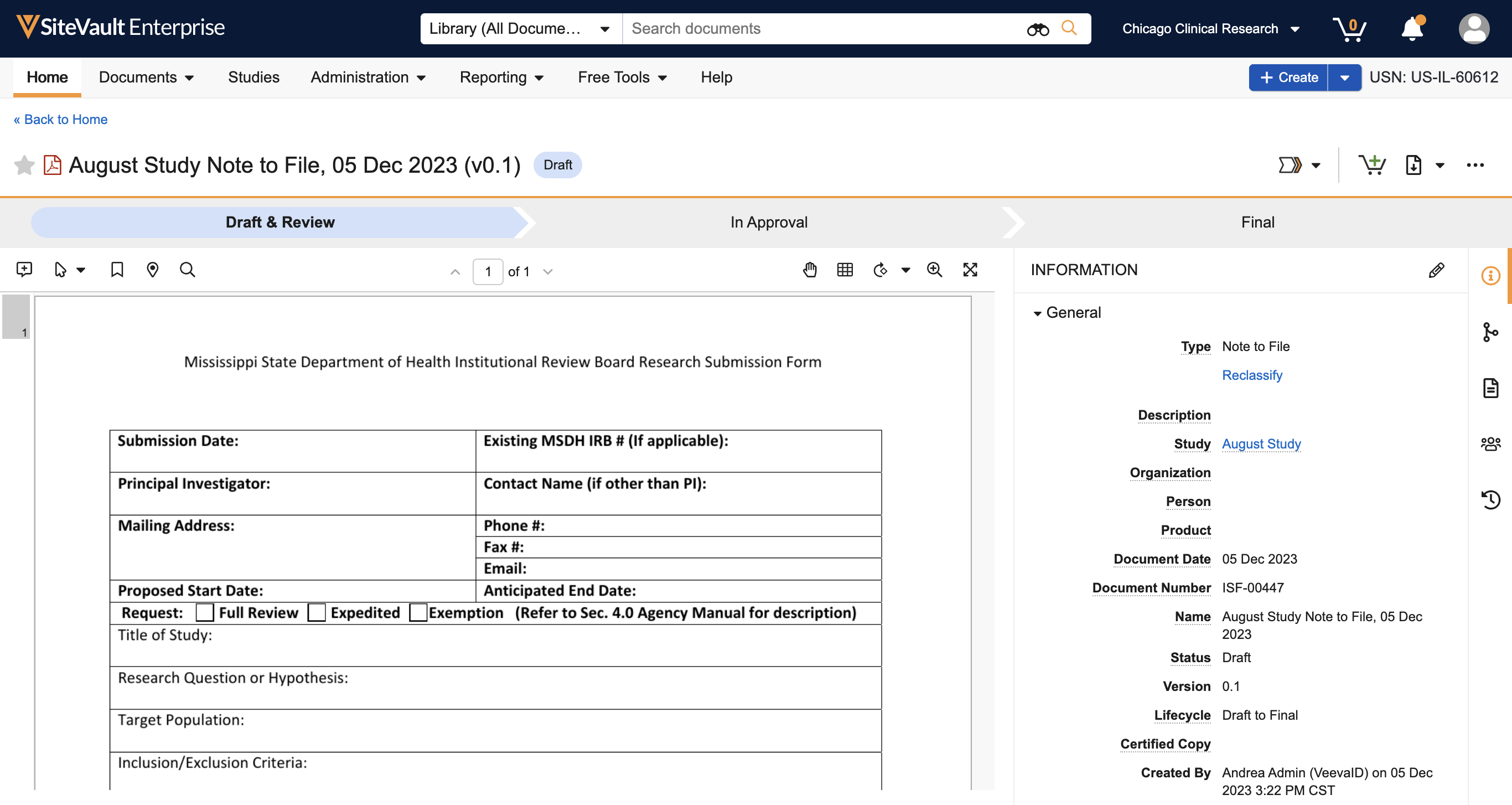 Select the **Workflow Actions** menu