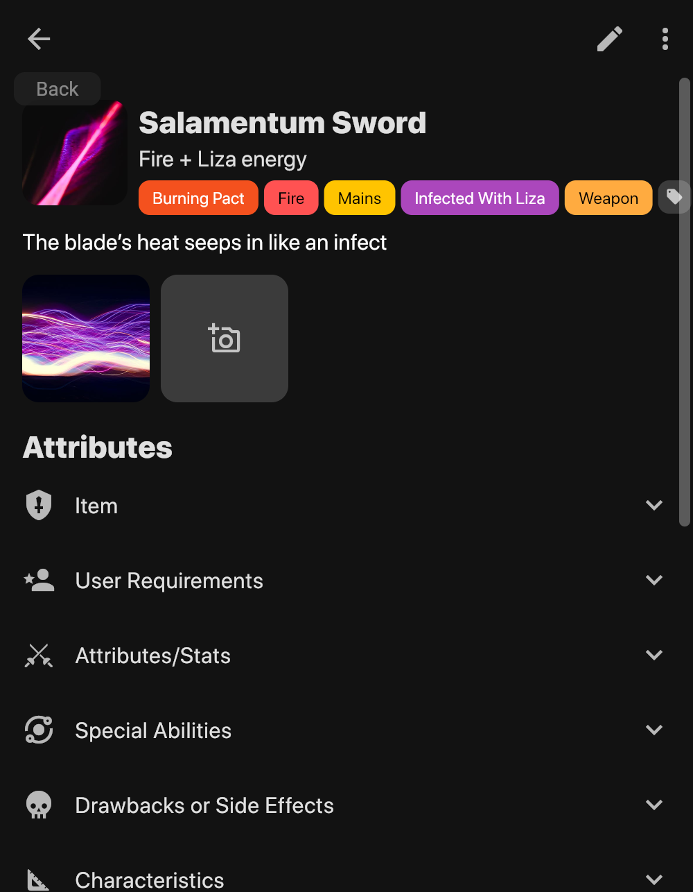 Let’s transfer the Attributes Template from this item to the new one.