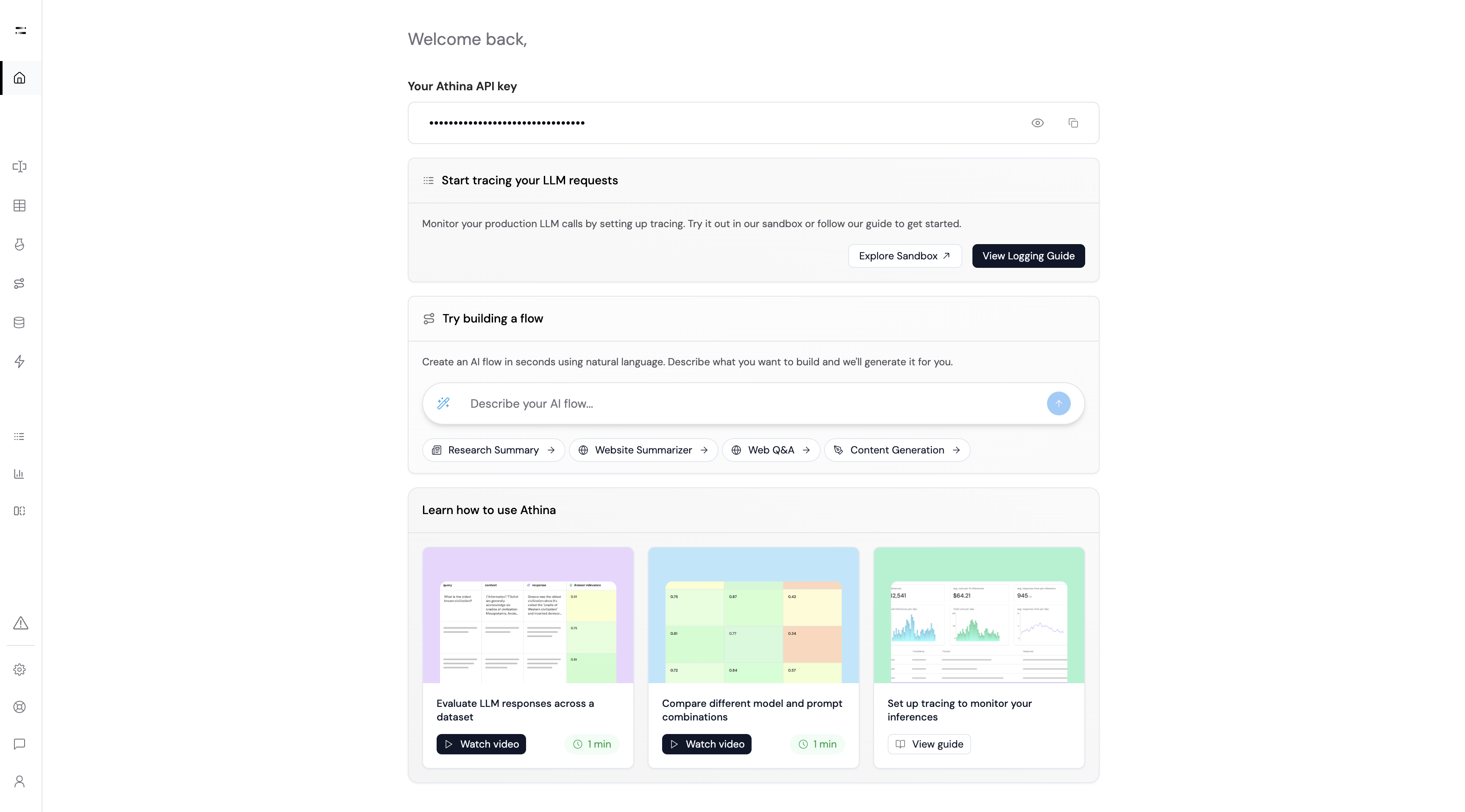 Learn how to use Athina to test and manage Prompts.