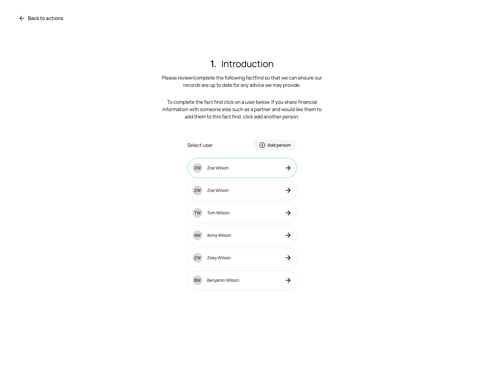 Add a new person to enhance collaboration.