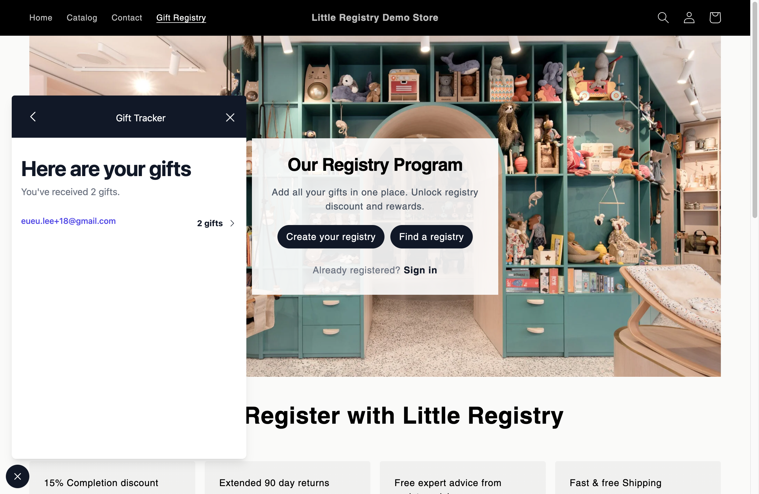 See all the friends and family who bought gifts