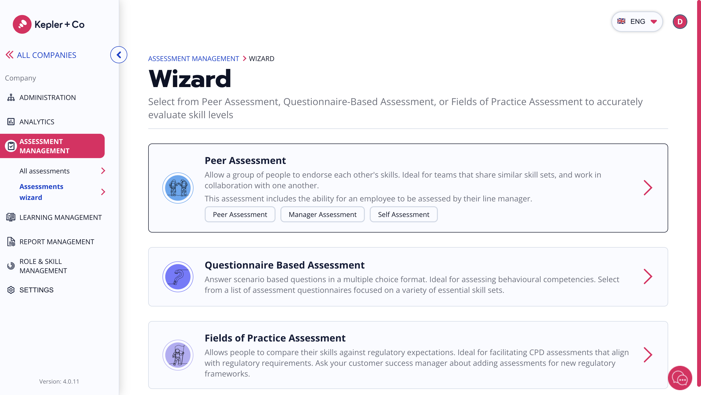 Create a Manager Review by clicking 'Peer Assessment'.