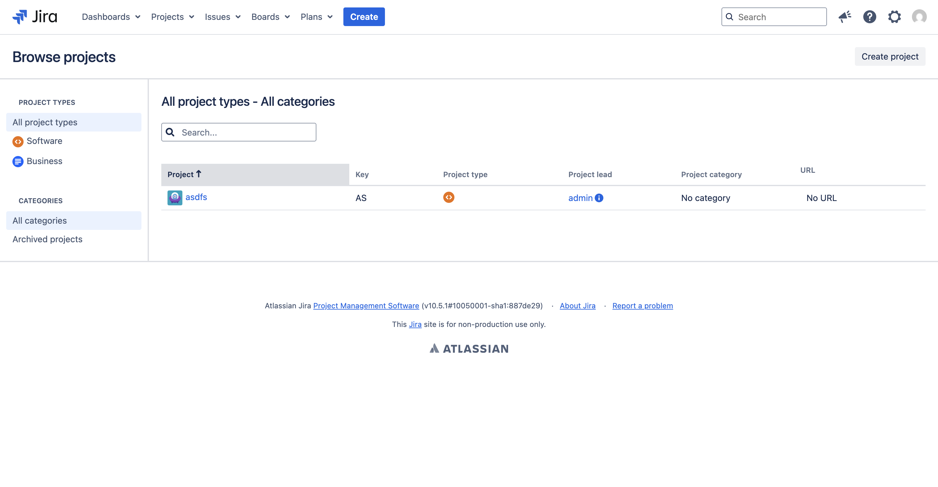 In the destination Jira instance, logged in as a system administrator, select the **Administration** gear icon.