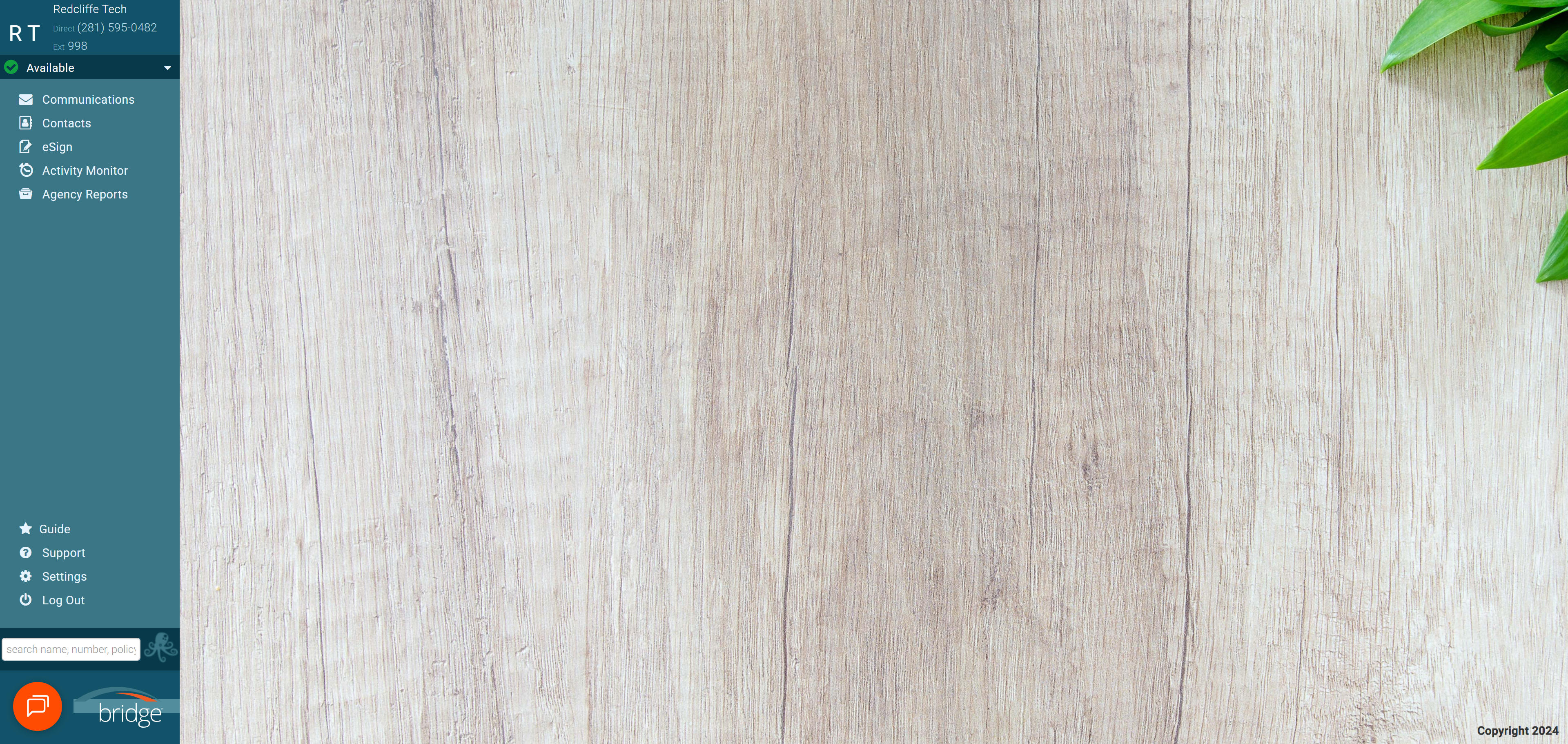 Open the Settings menu from the sidebar.