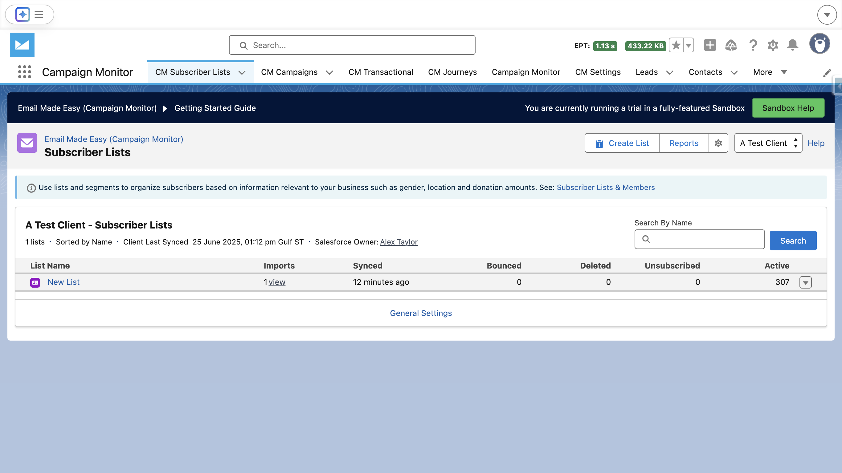 To access field mappings select the list you want to work with.