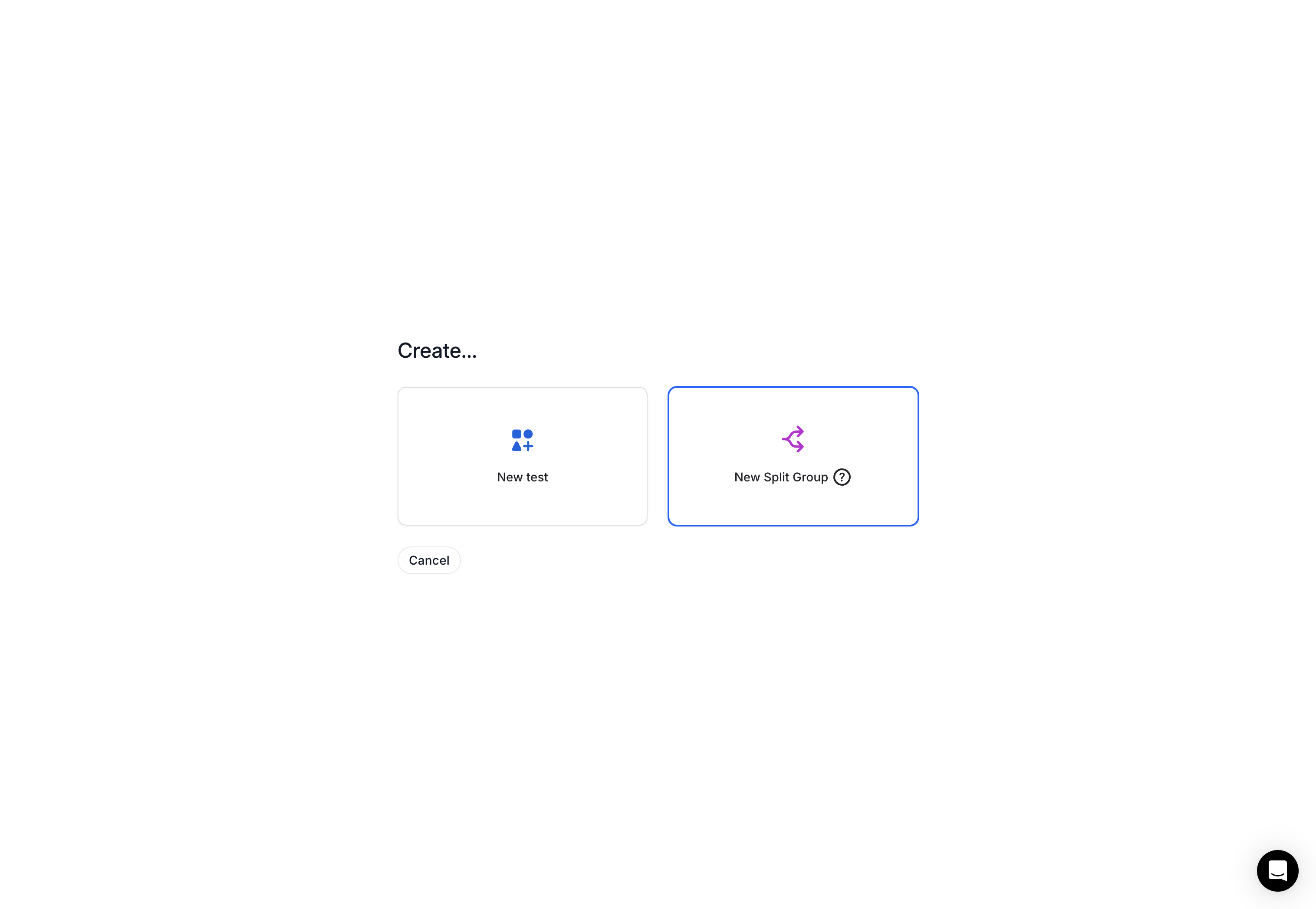 Create a Split Group and generate a magic link, which will evenly distribute participants over variations of your test