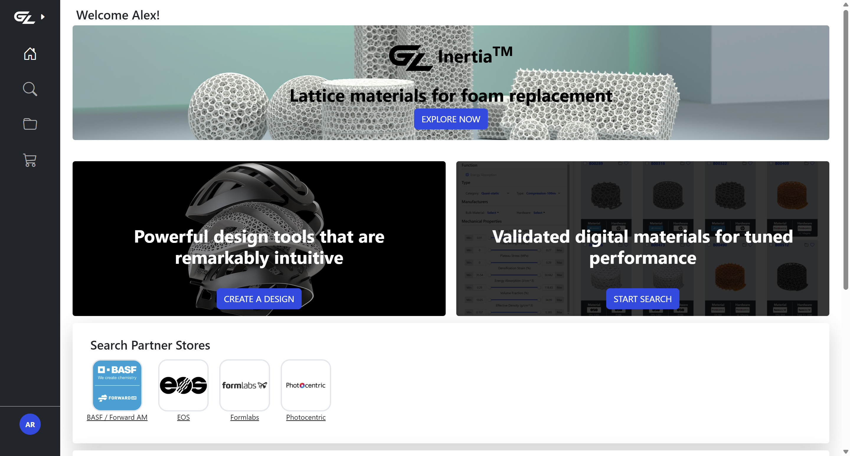 Start by launching the app to begin your 3D design journey.