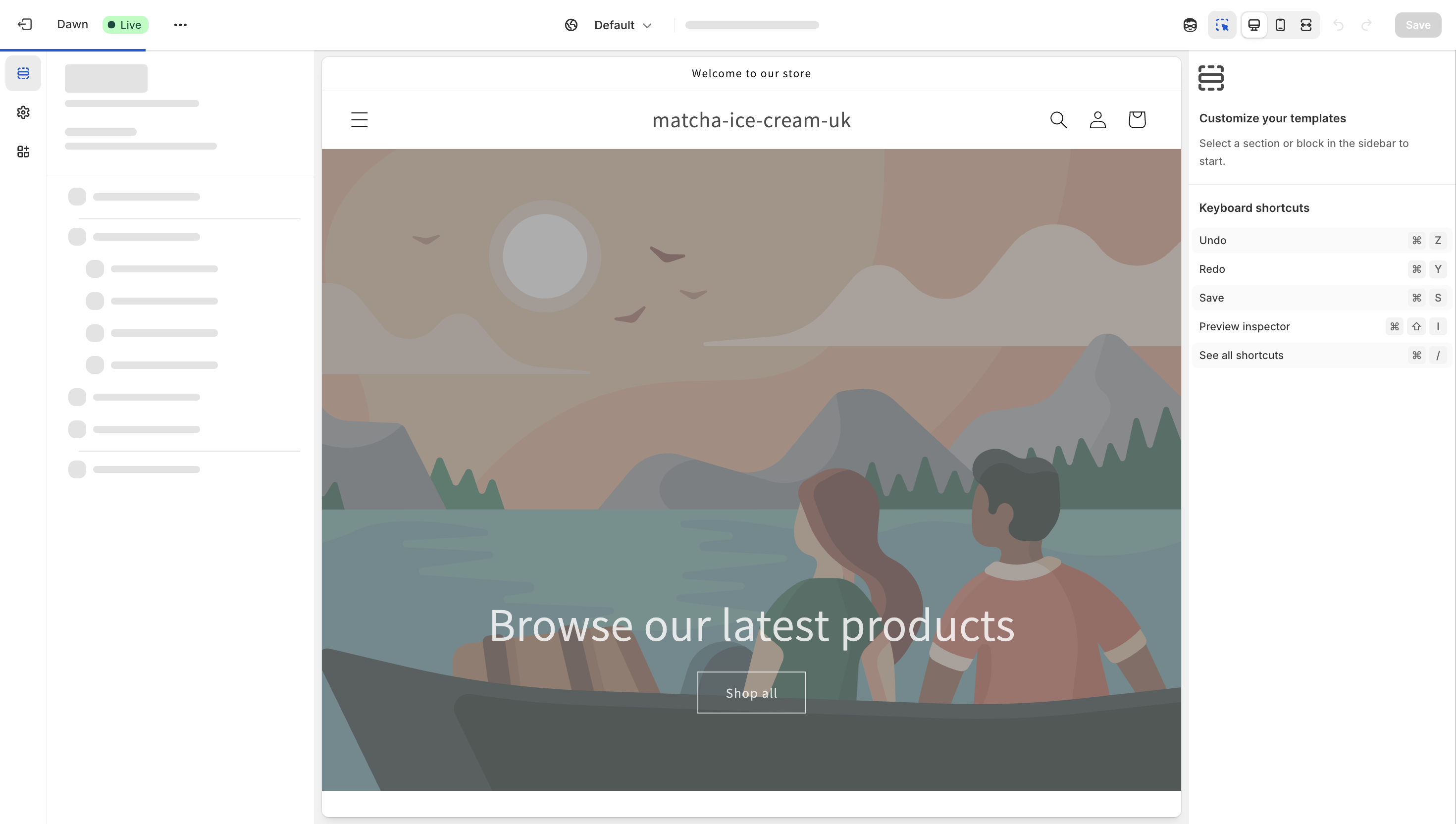 Choose **App embeds**